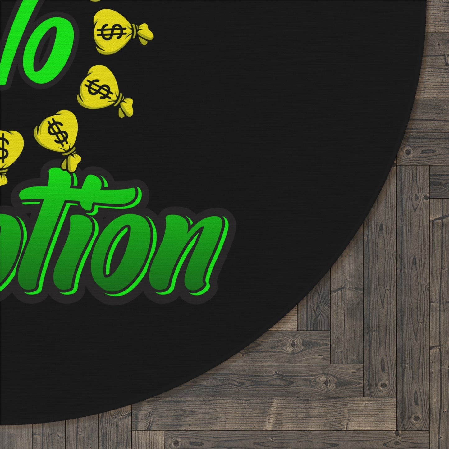 Motion No Emotion Round Rug