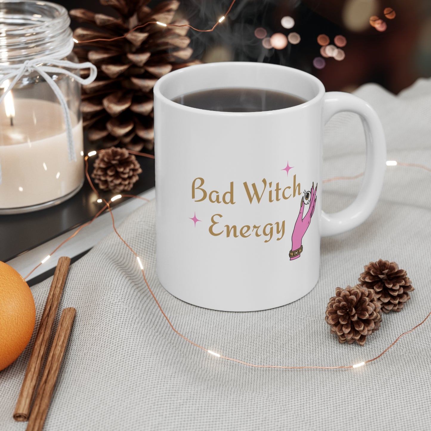 Bad witch energy mug 11oz White