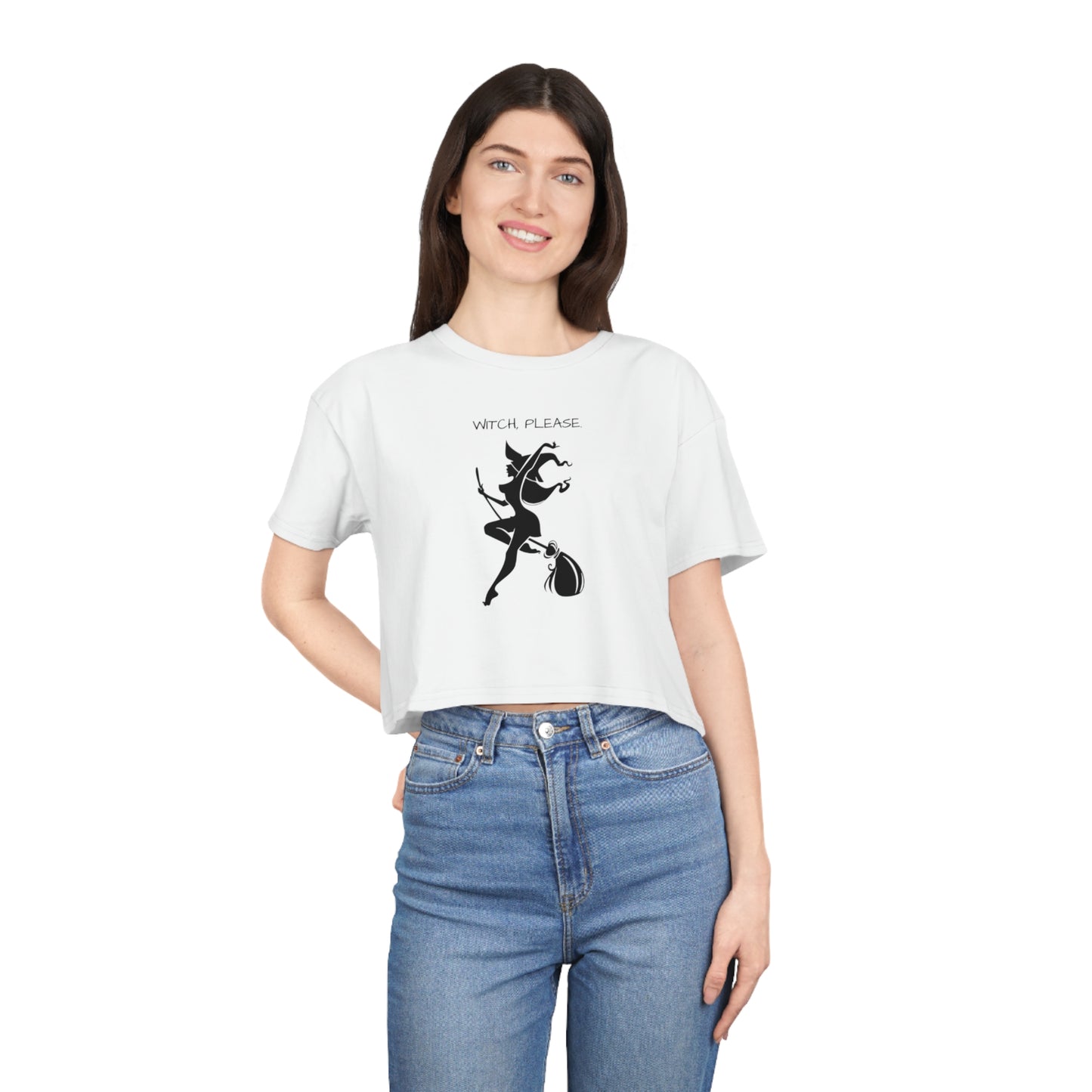 Witch please Women's Crop Tee