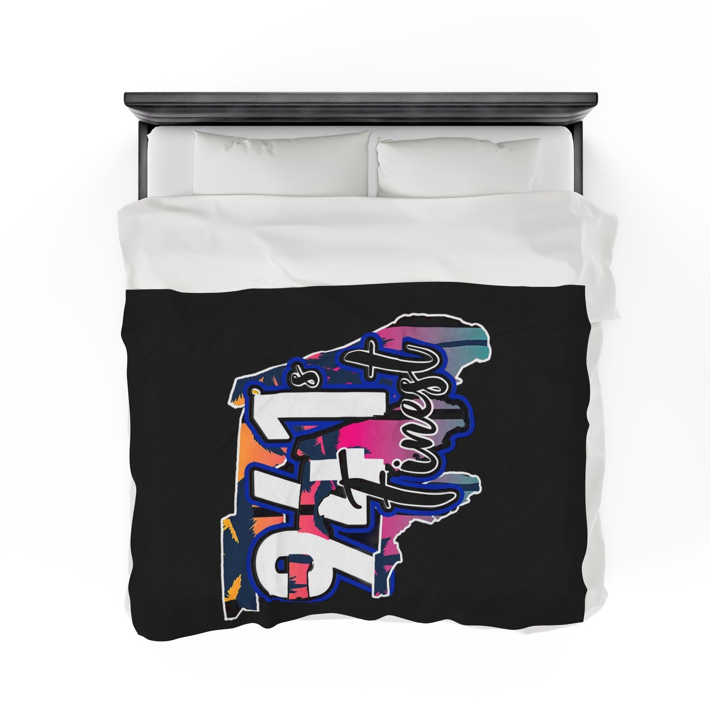 941’s finest Plush Blanket (Palm trees)