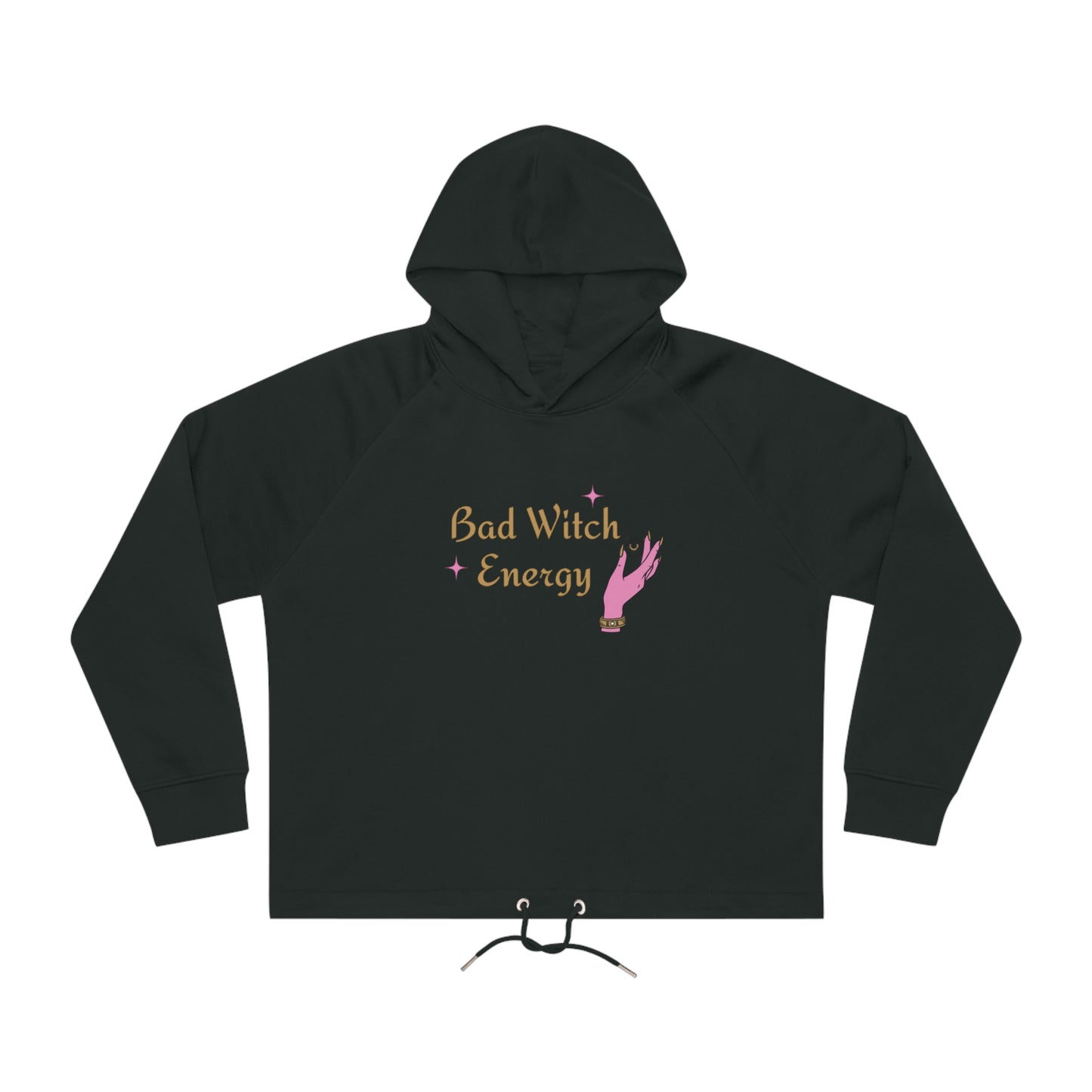 Bad witch energy Cropped Hoodie Sweatshirt