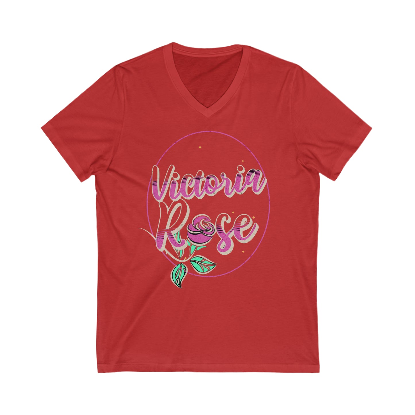Victoria Rose V-Neck Tee
