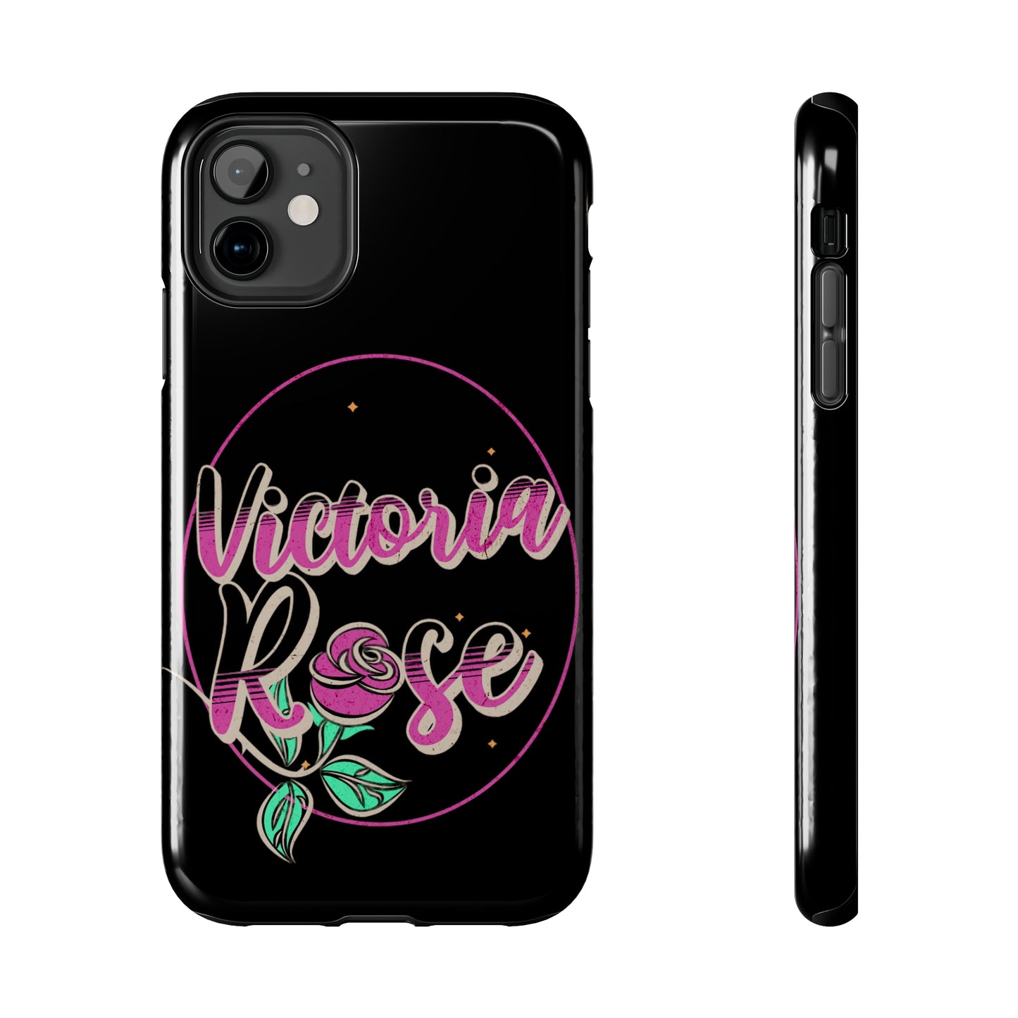 Victoria Rose Phone Case (Black)