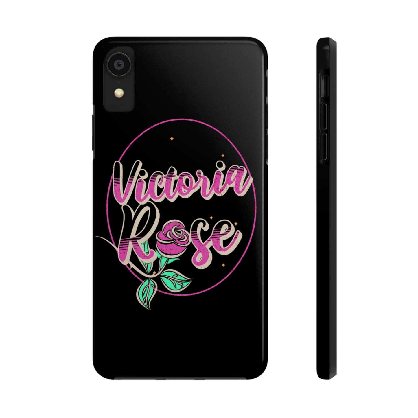 Victoria Rose Phone Case (Black)