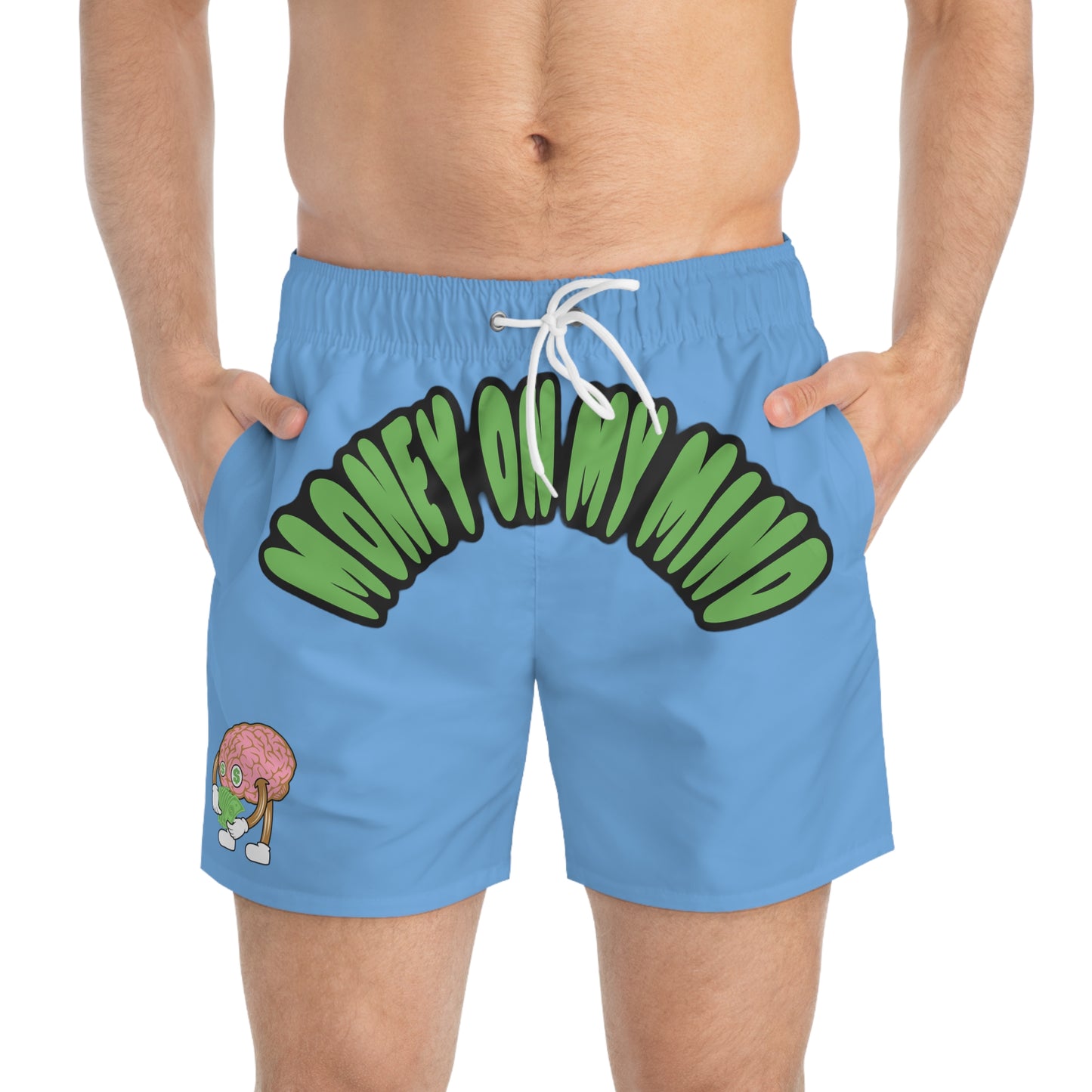 Sky Blue Swim Trunks - Quick-Dry Men's Swimwear | Fromth33rd