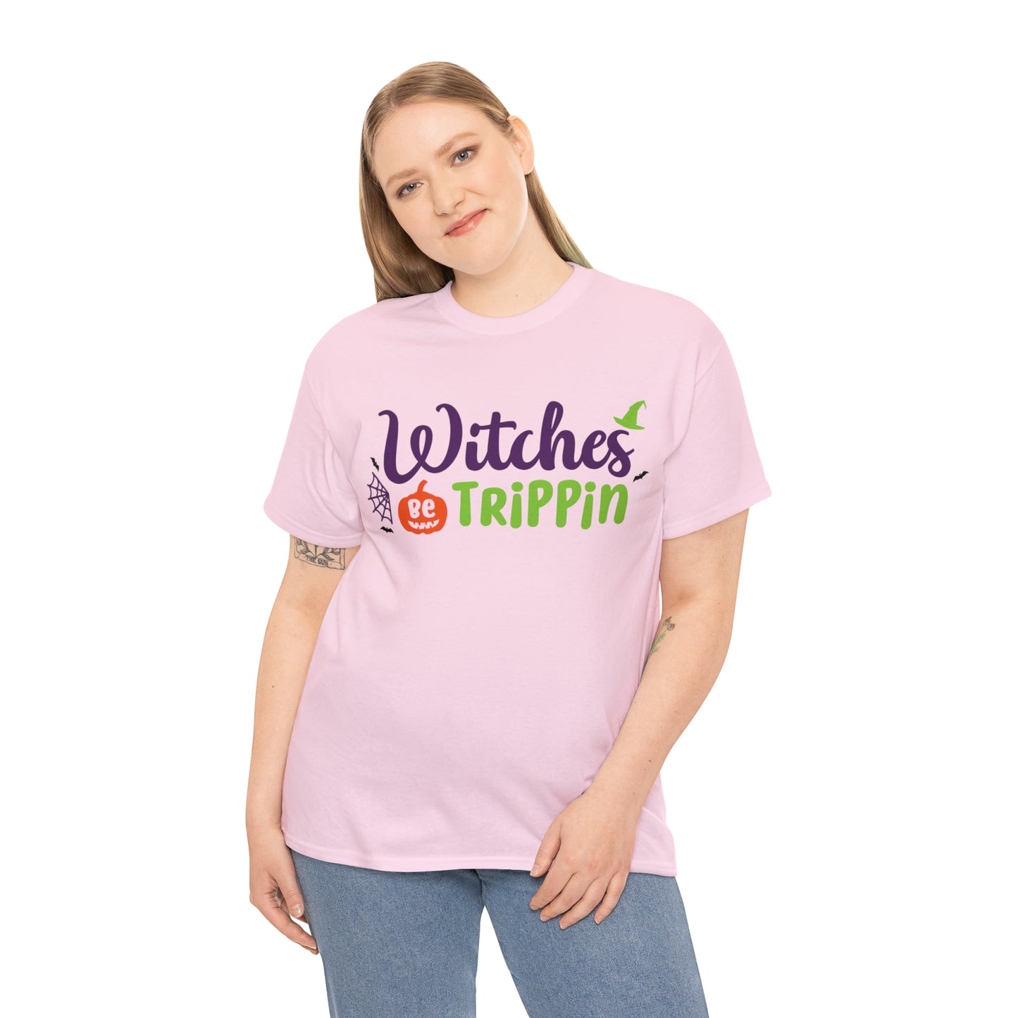 Witches be trippin Unisex Heavy Cotton Tee