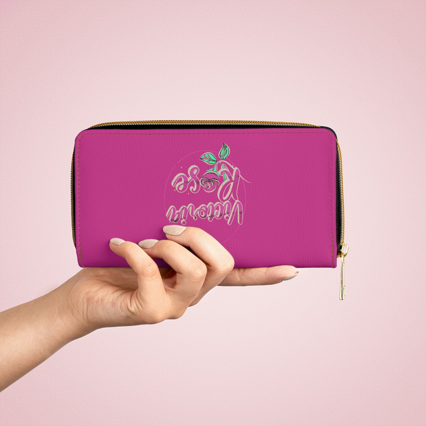 Victoria rose Zipper Wallet