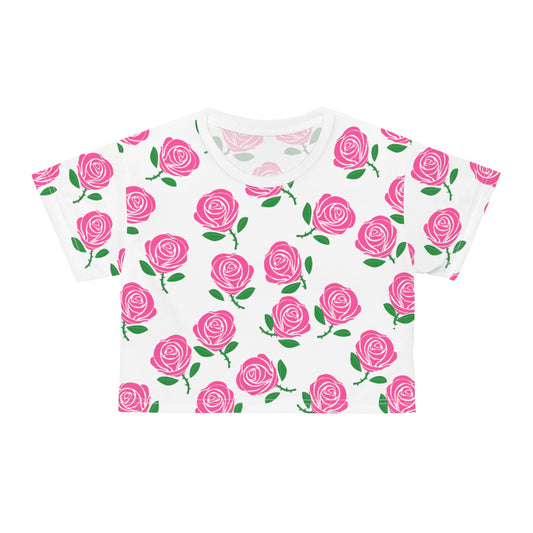 Victoria Rose (Roses everywhere) Crop Top