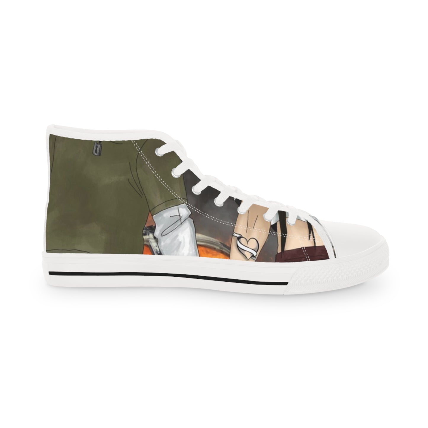 “Through hell and back” Men's High Top Sneakers