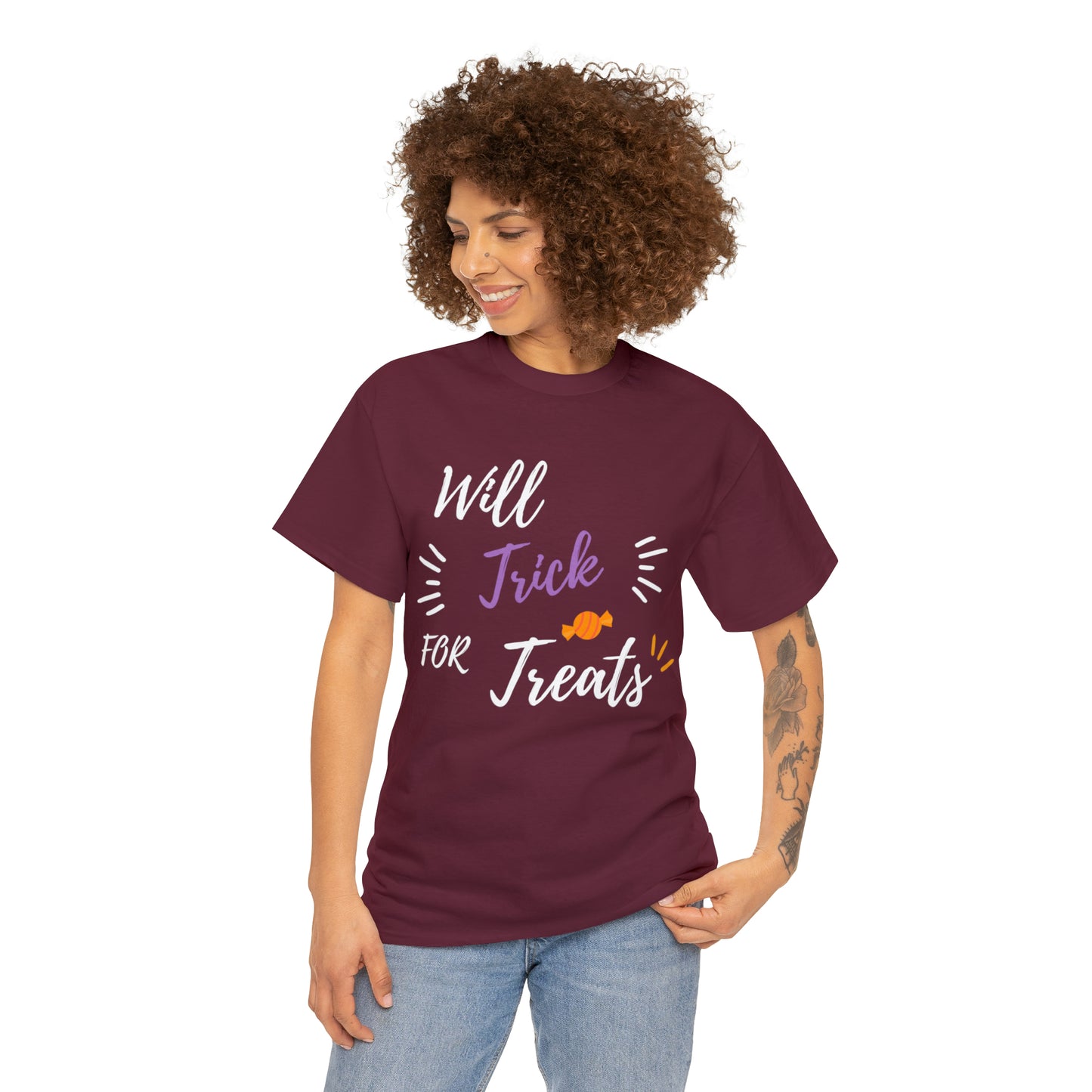 Trick for treats unisex Heavy Cotton Tee