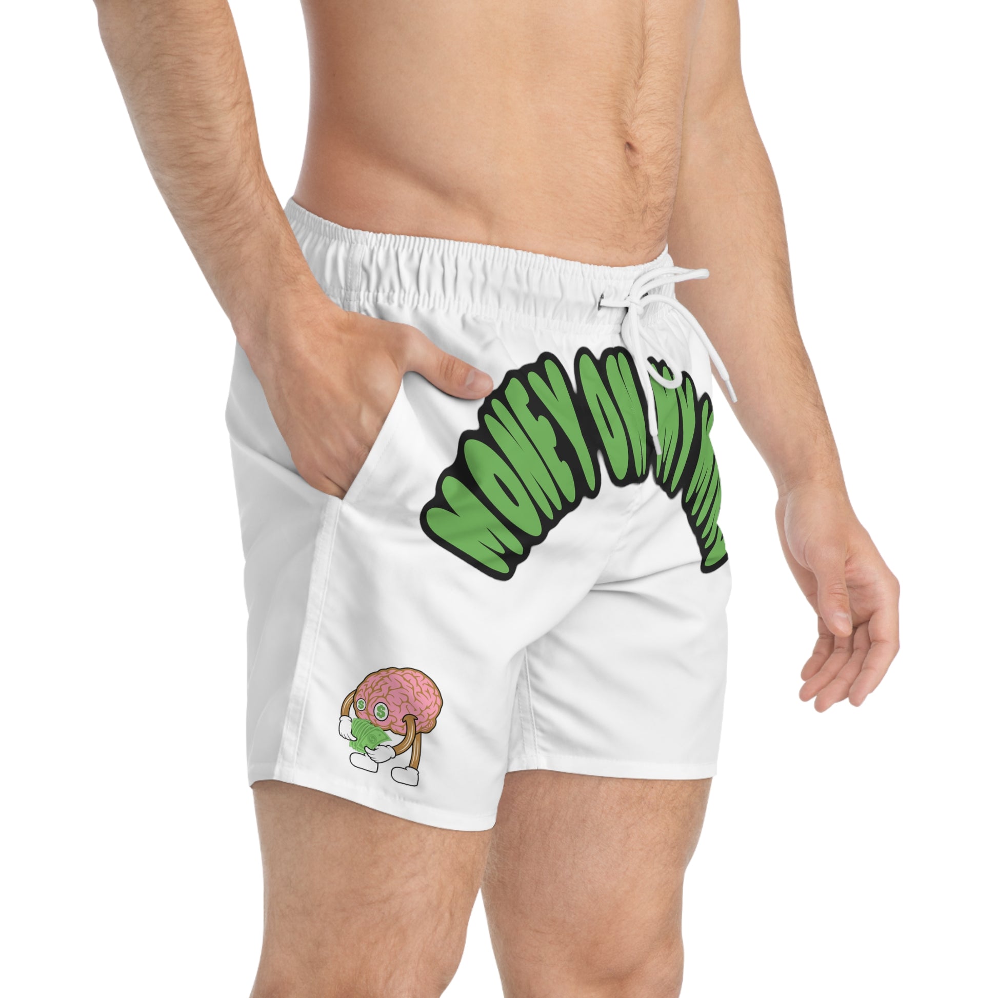 Money on My Mind Swim Trunks - Quick-Dry Beachwear | Fromth33rd