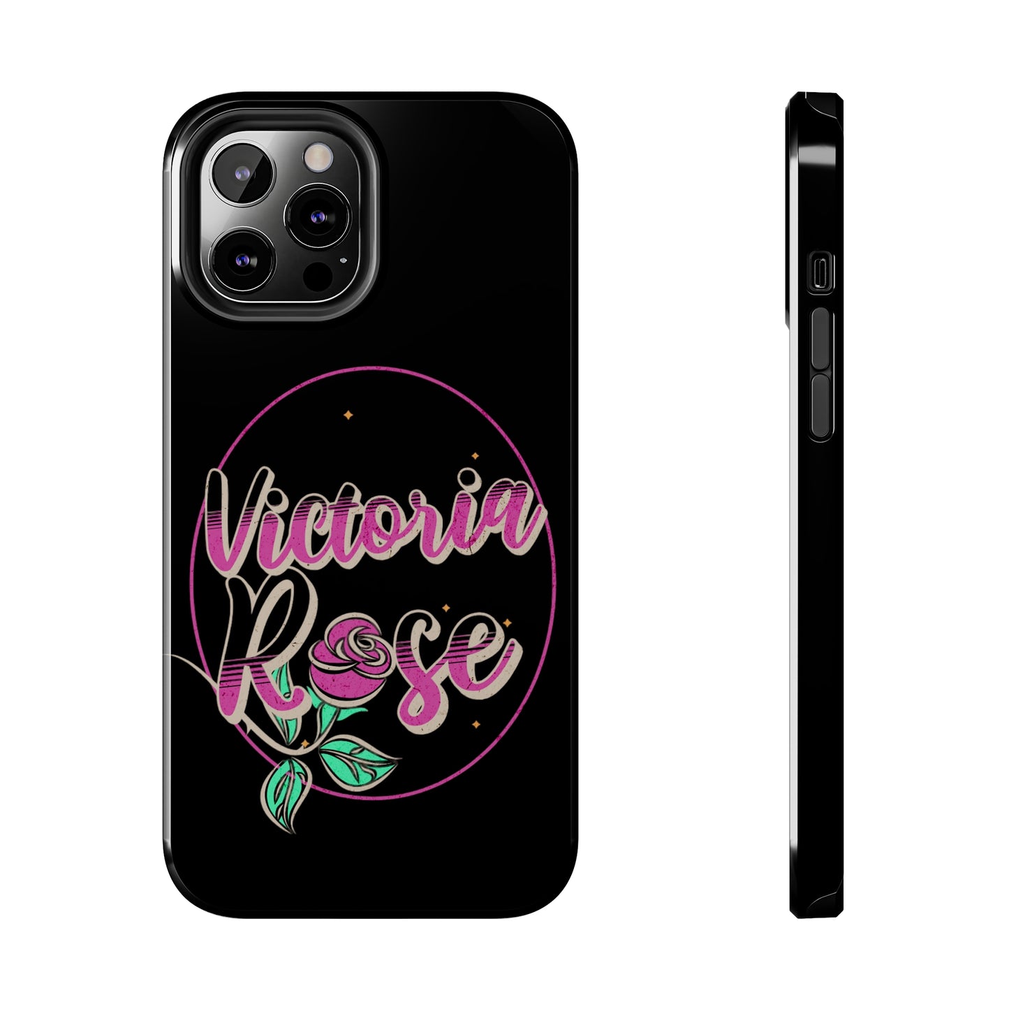Victoria Rose Phone Case (Black)