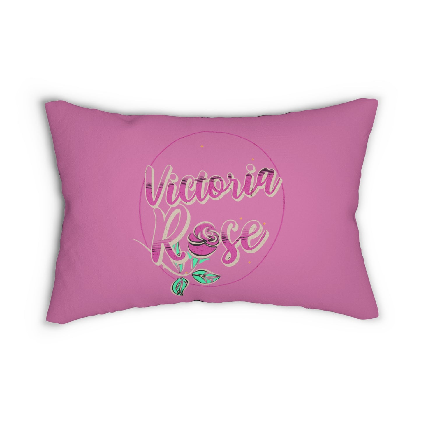 Victoria Rose Polyester Lumbar Pillow