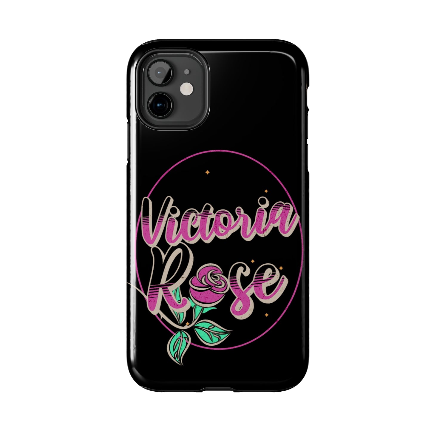 Victoria Rose Phone Case (Black)