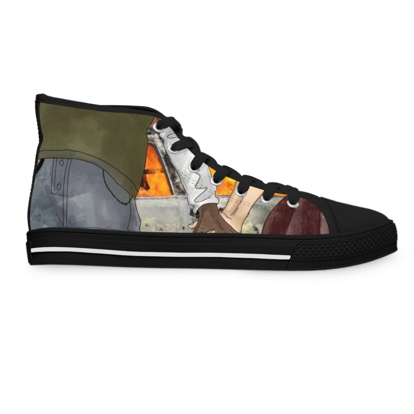 “Through hell and back” Women's High Top Sneakers