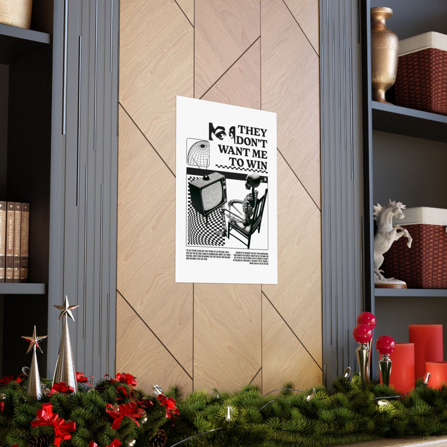 Want Me to Win Poster - Motivational Wall Art | Fromth33rd