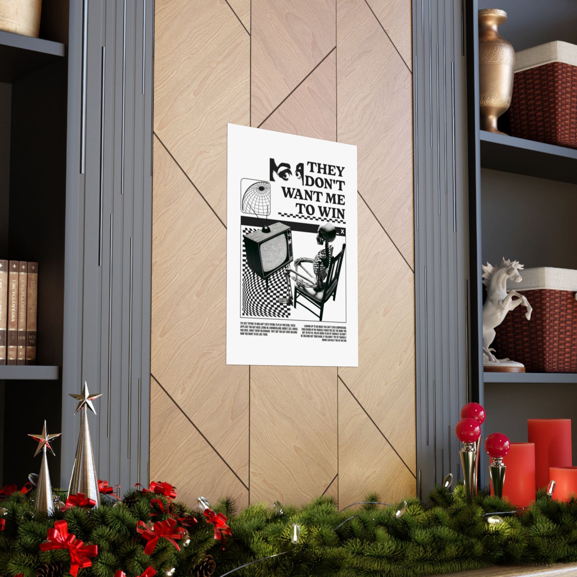 Want Me to Win Poster - Motivational Wall Art | Fromth33rd