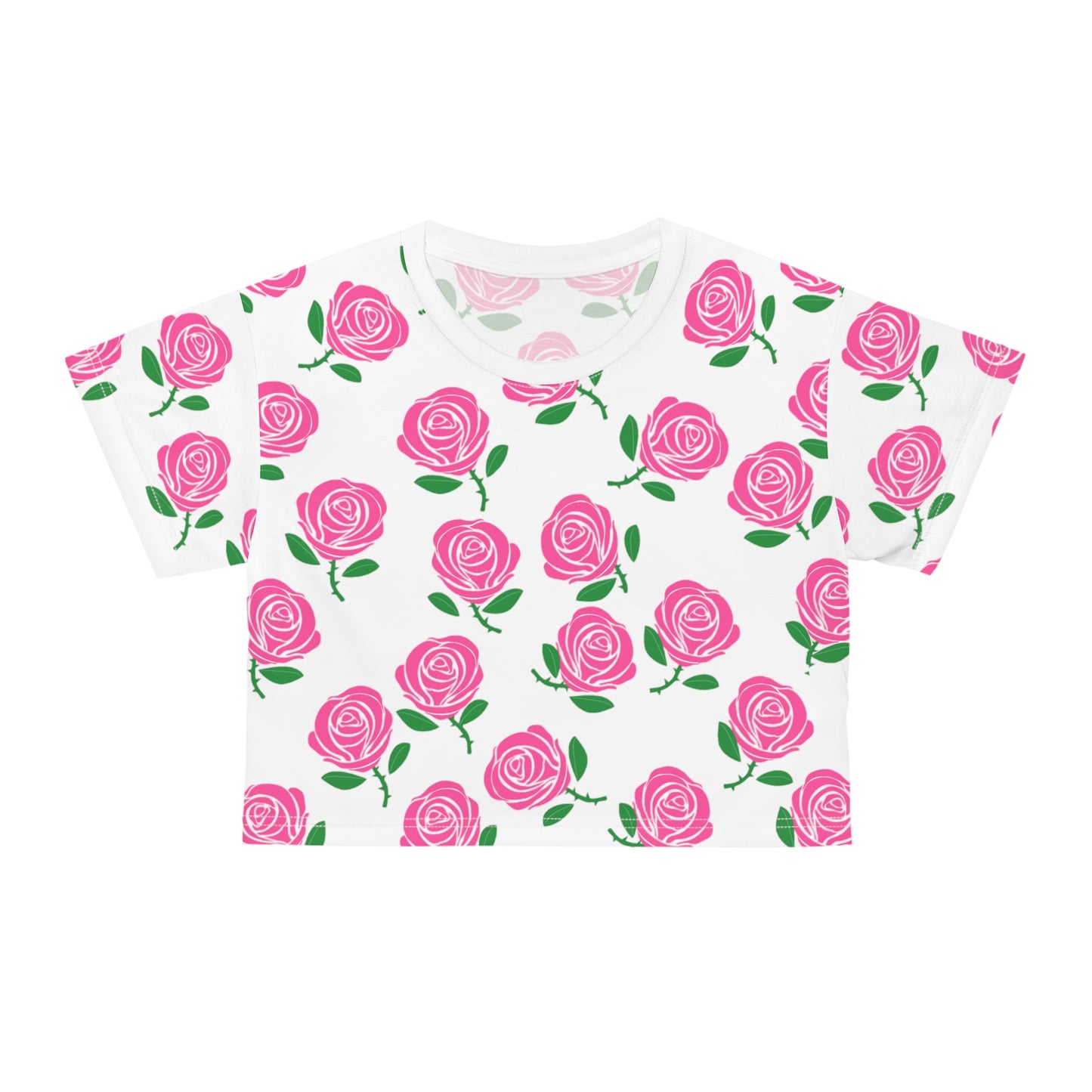 Victoria Rose (Roses everywhere) Crop Top