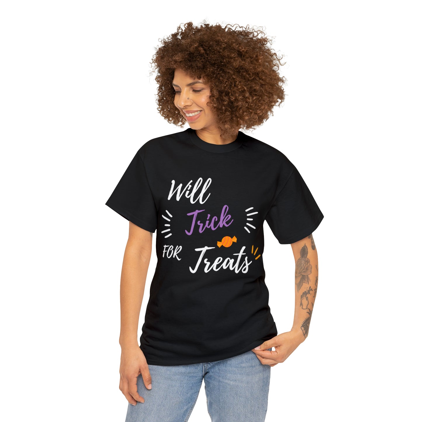 Trick for treats unisex Heavy Cotton Tee