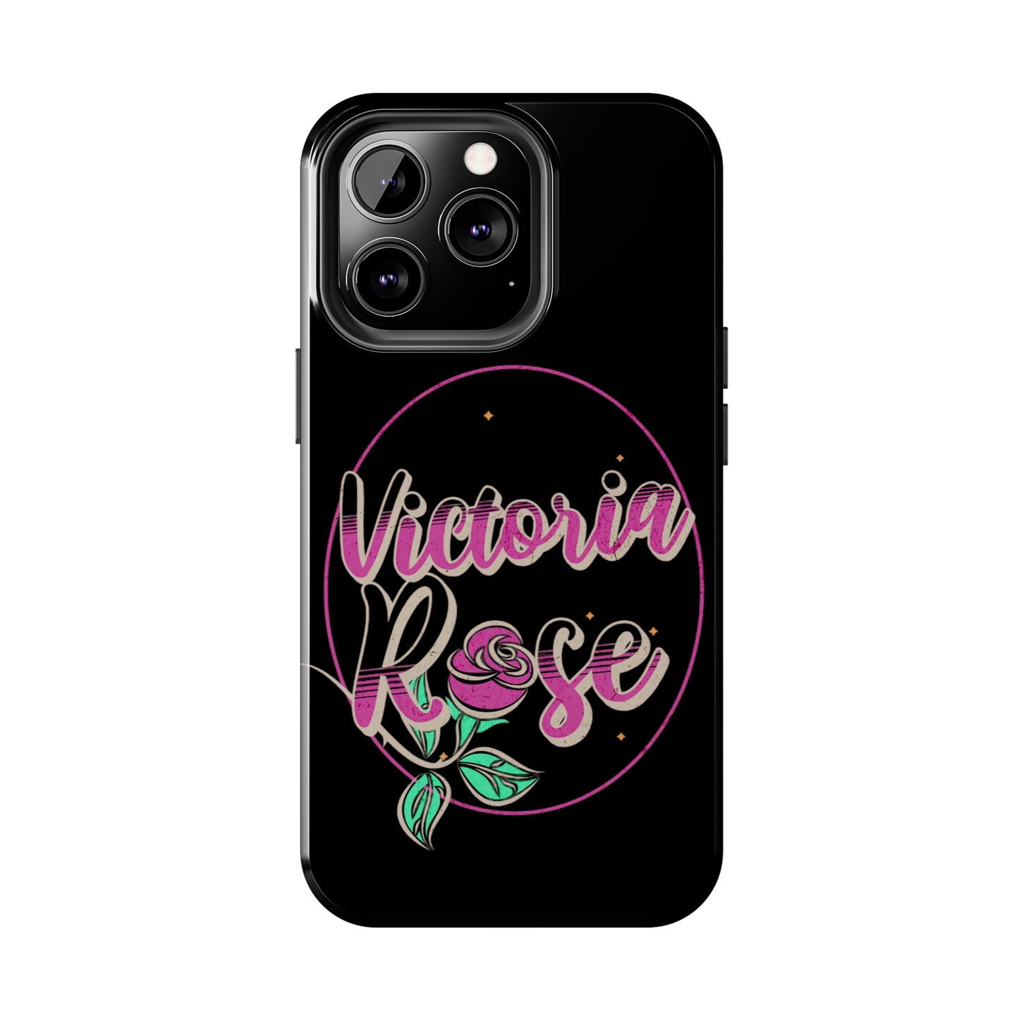 Victoria Rose Phone Case (Black)