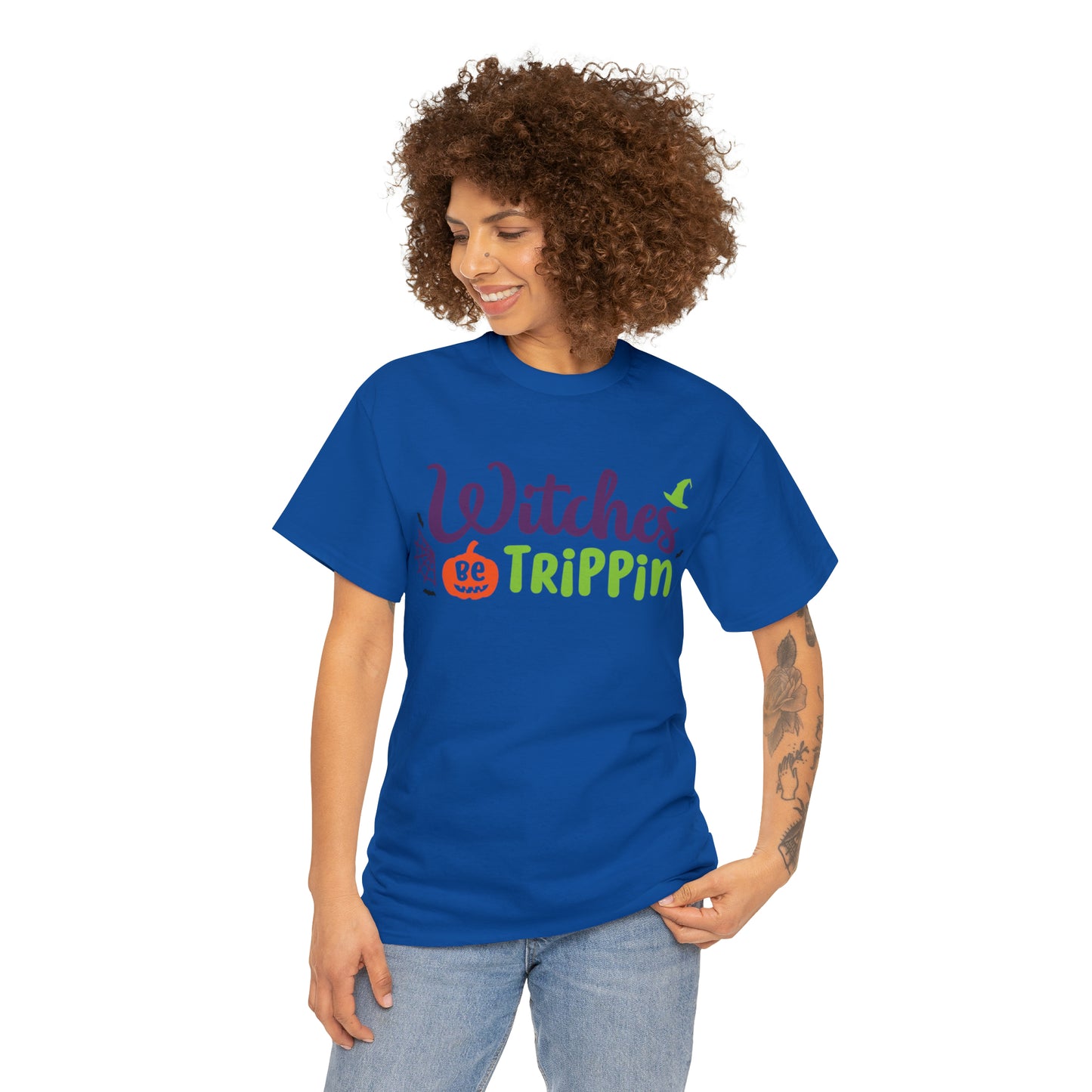 Witches be trippin Unisex Heavy Cotton Tee