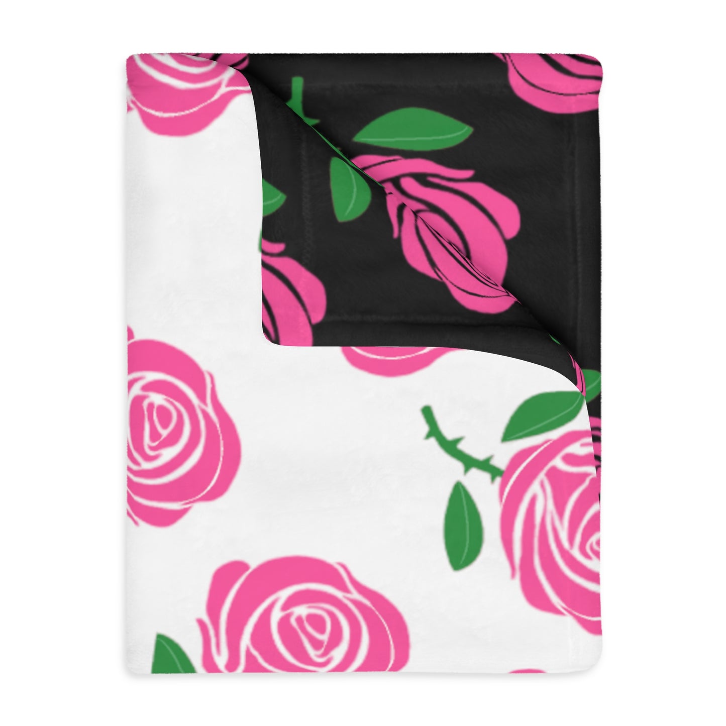 Victoria Rose (Roses everywhere) Velveteen Blanket (Two-sided print)