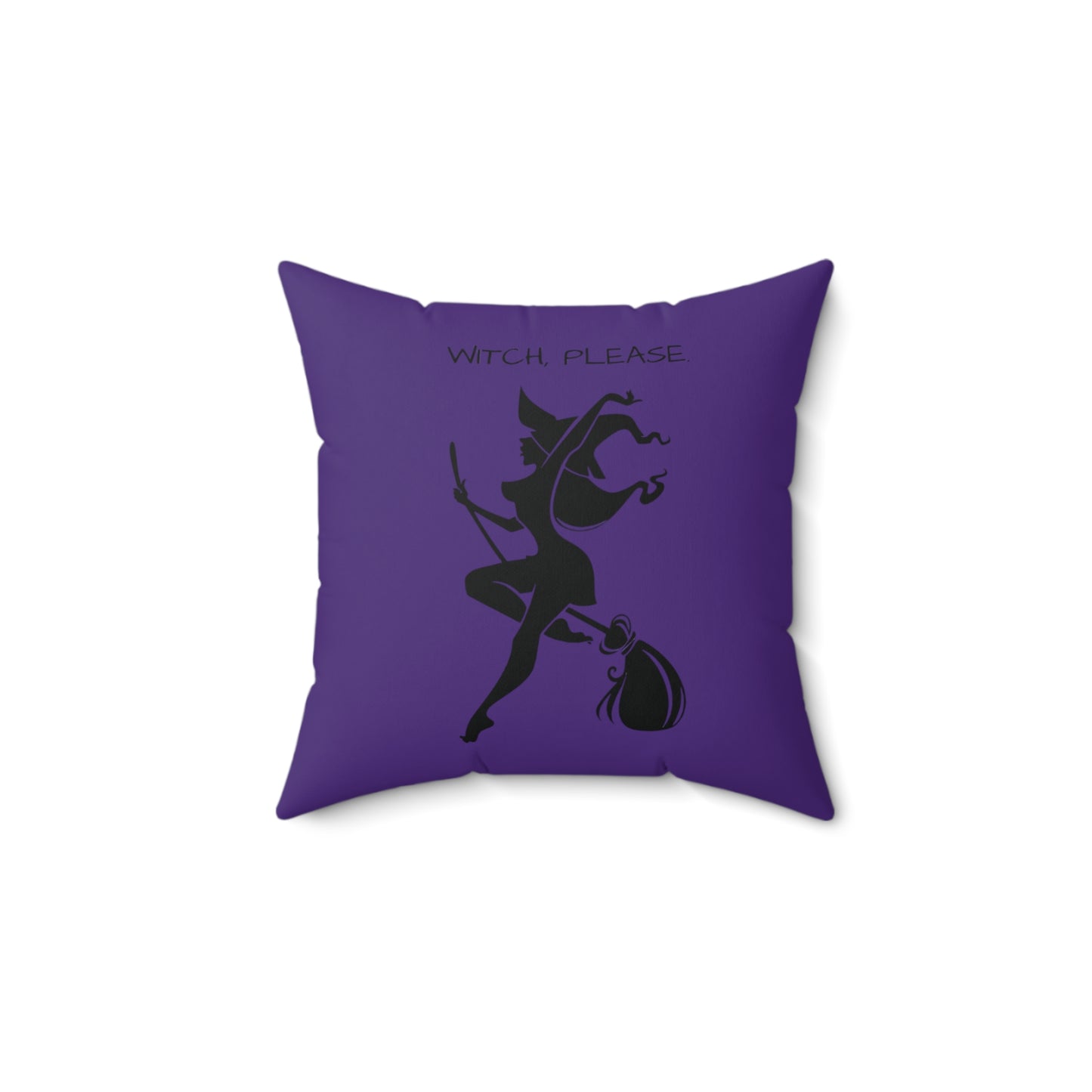 Witch please Square Pillow (Purple)