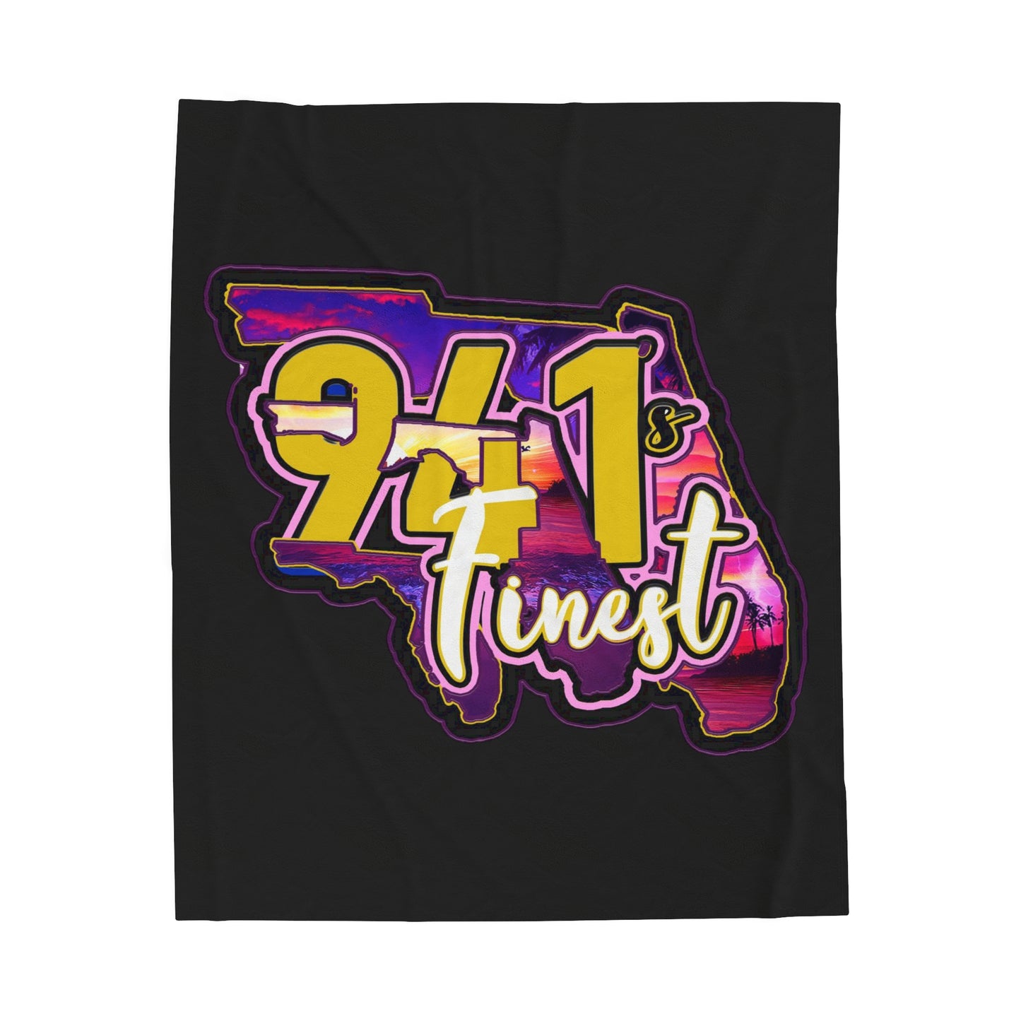 941’s finest Plush Blanket (Sunset)