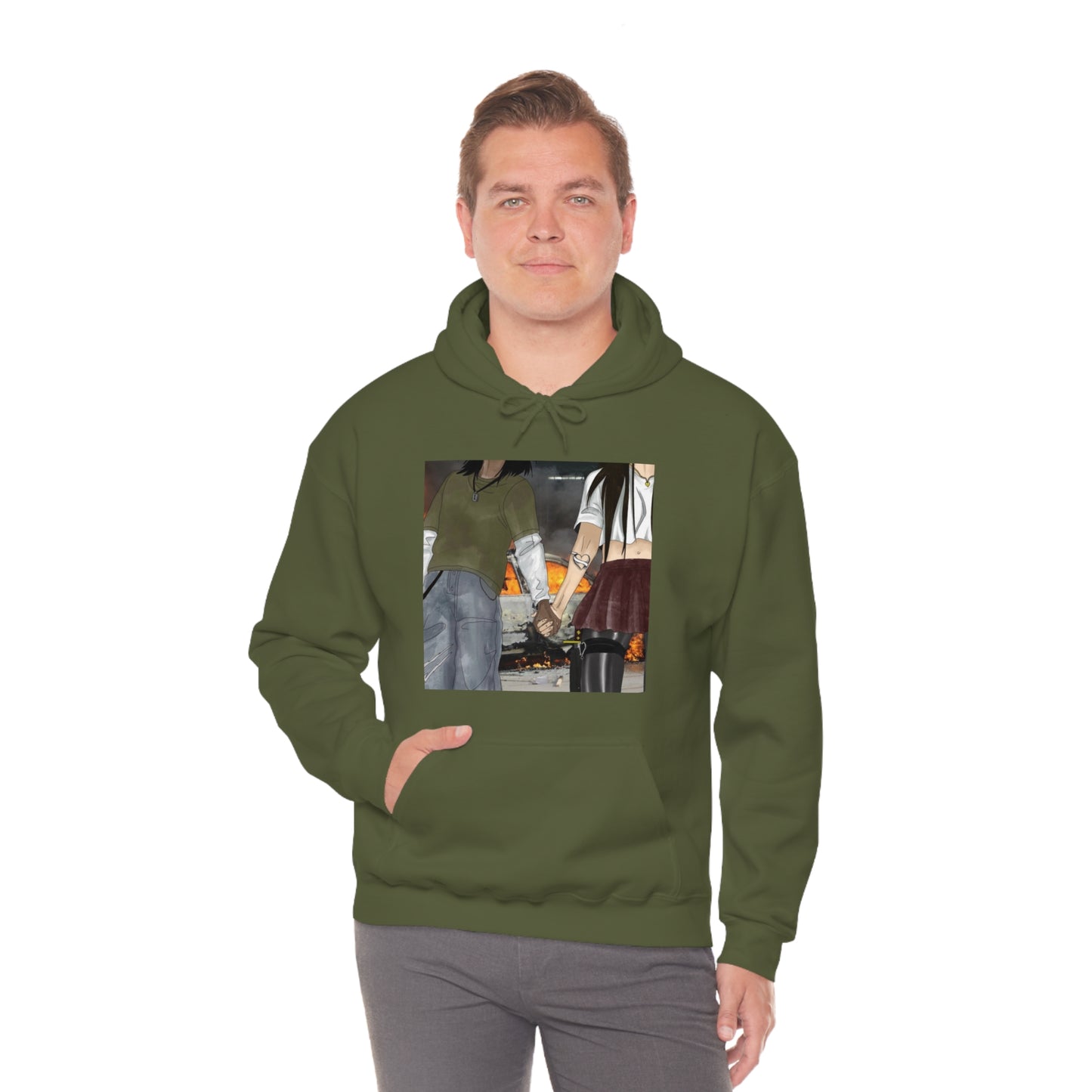 “Through hell and back” Hooded Sweatshirt