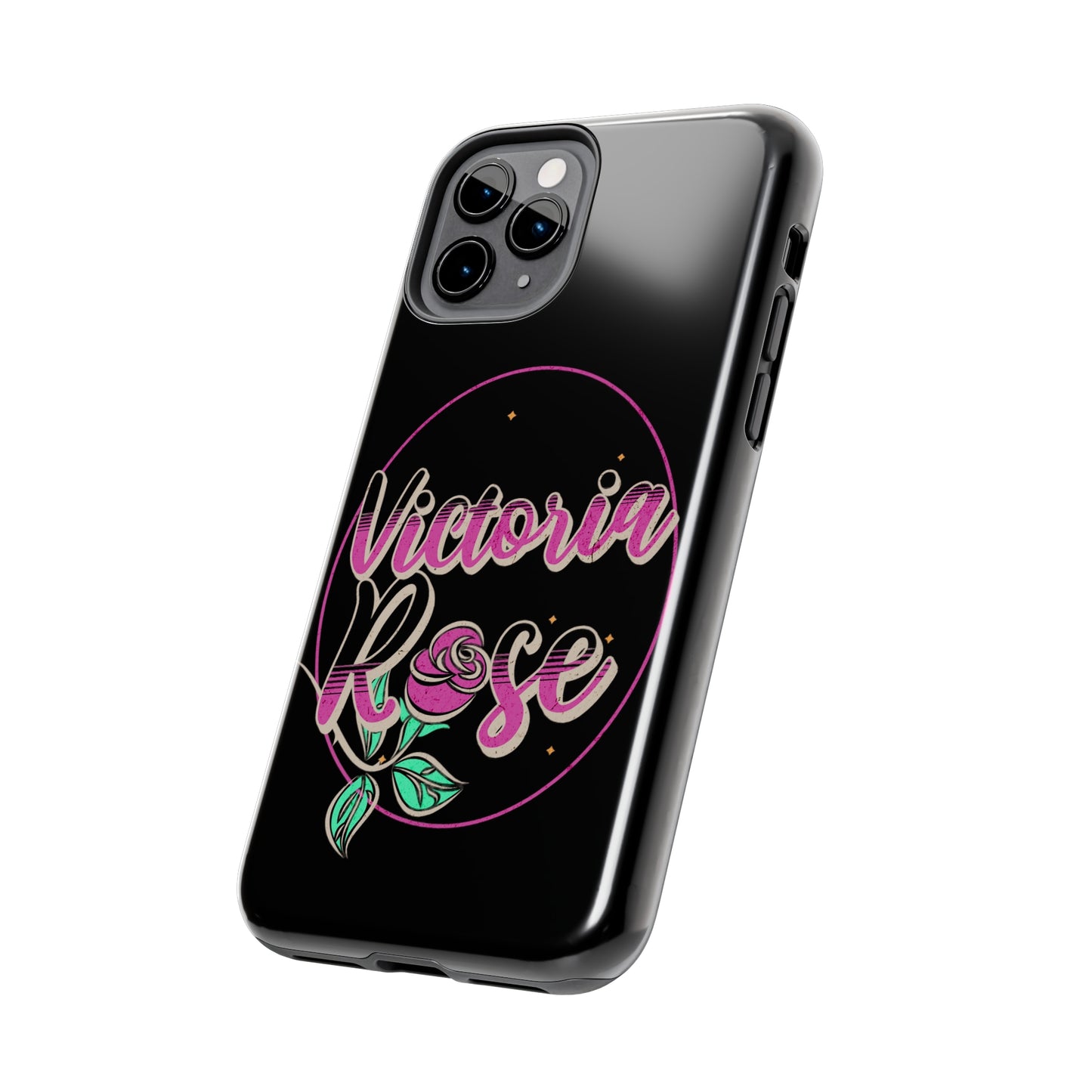 Victoria Rose Phone Case (Black)