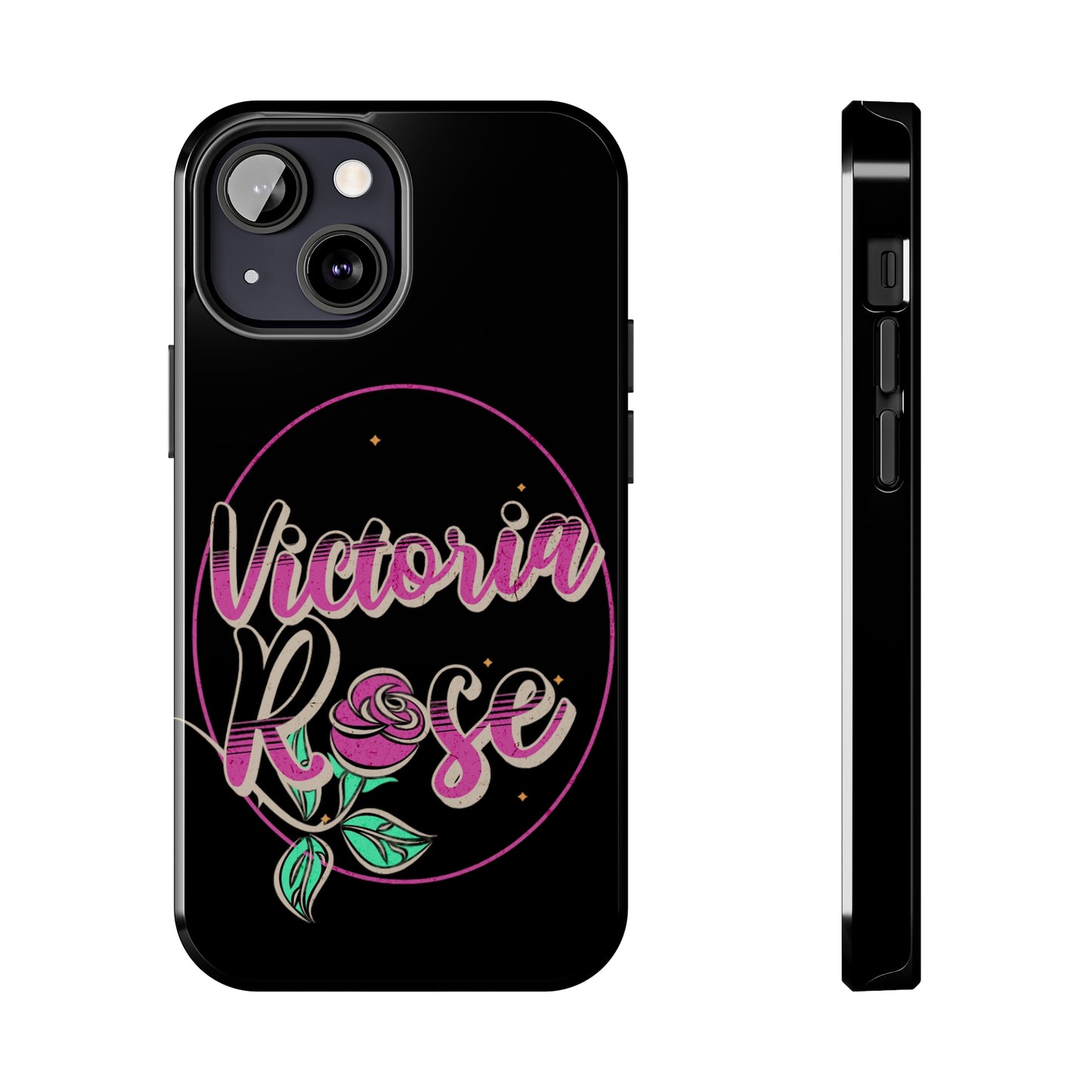 Victoria Rose Phone Case (Black)