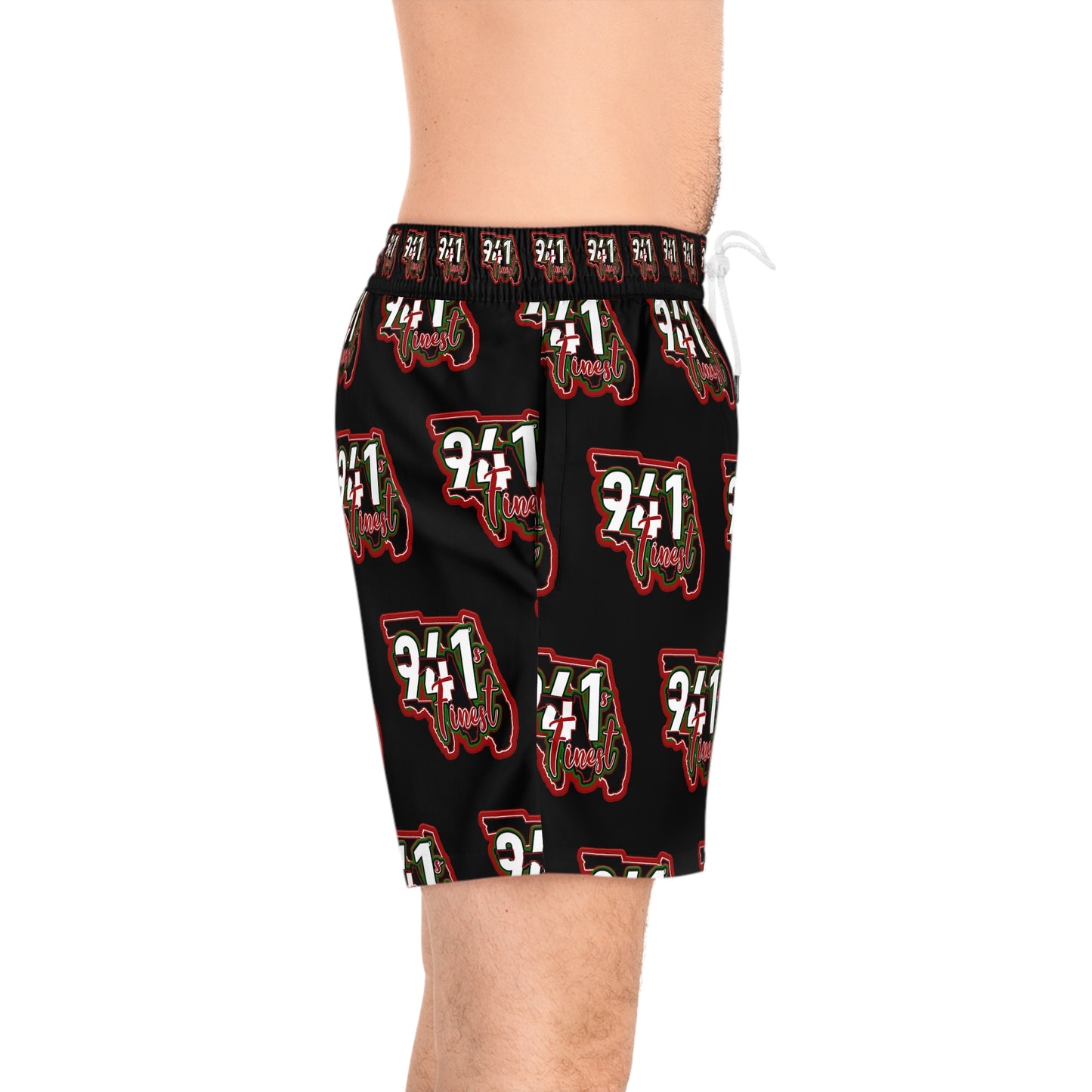 941s Finest Mid-Length Swim Shorts (Solid color design)