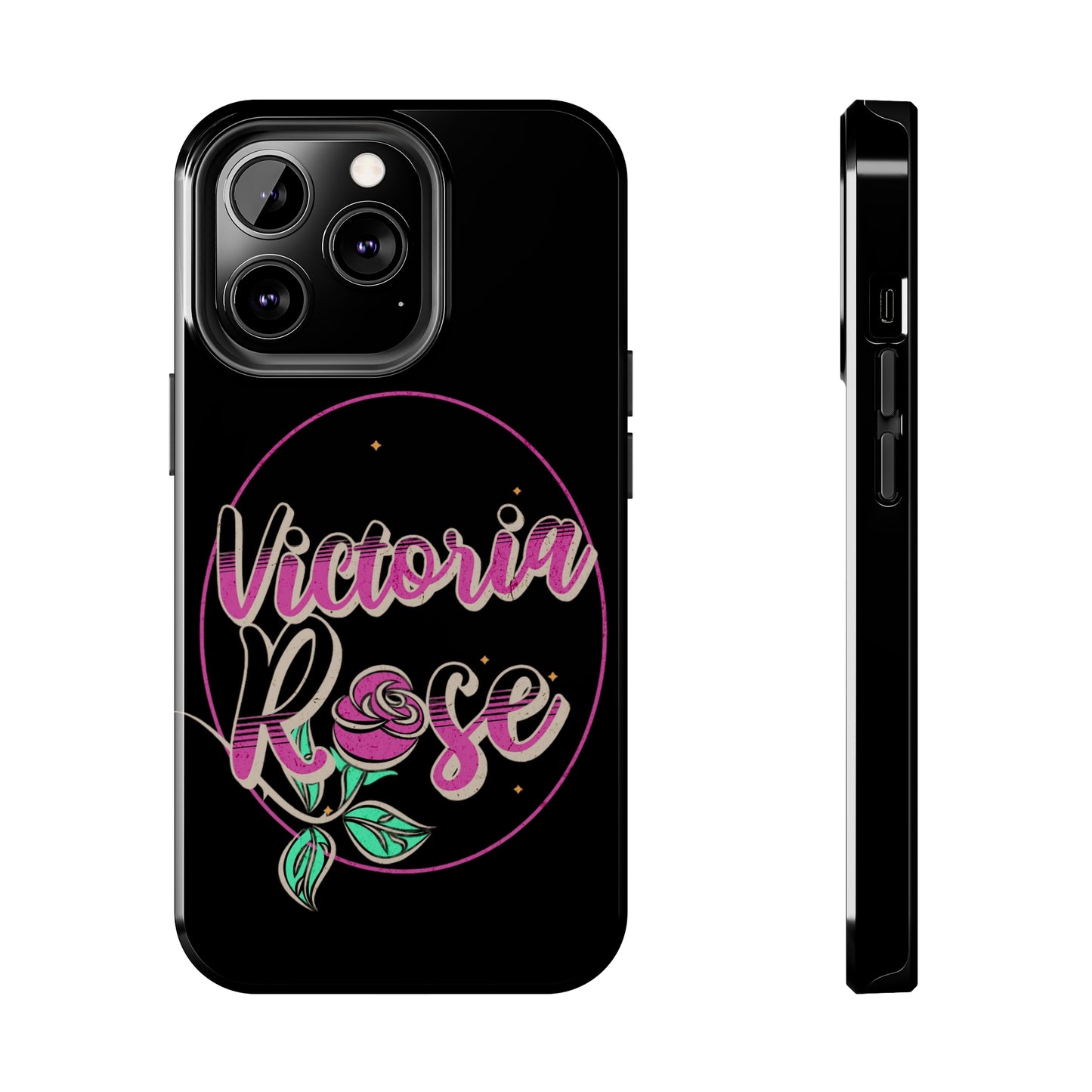 Victoria Rose Phone Case (Black)