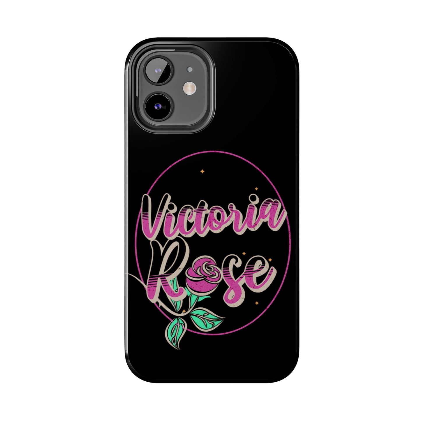 Victoria Rose Phone Case (Black)
