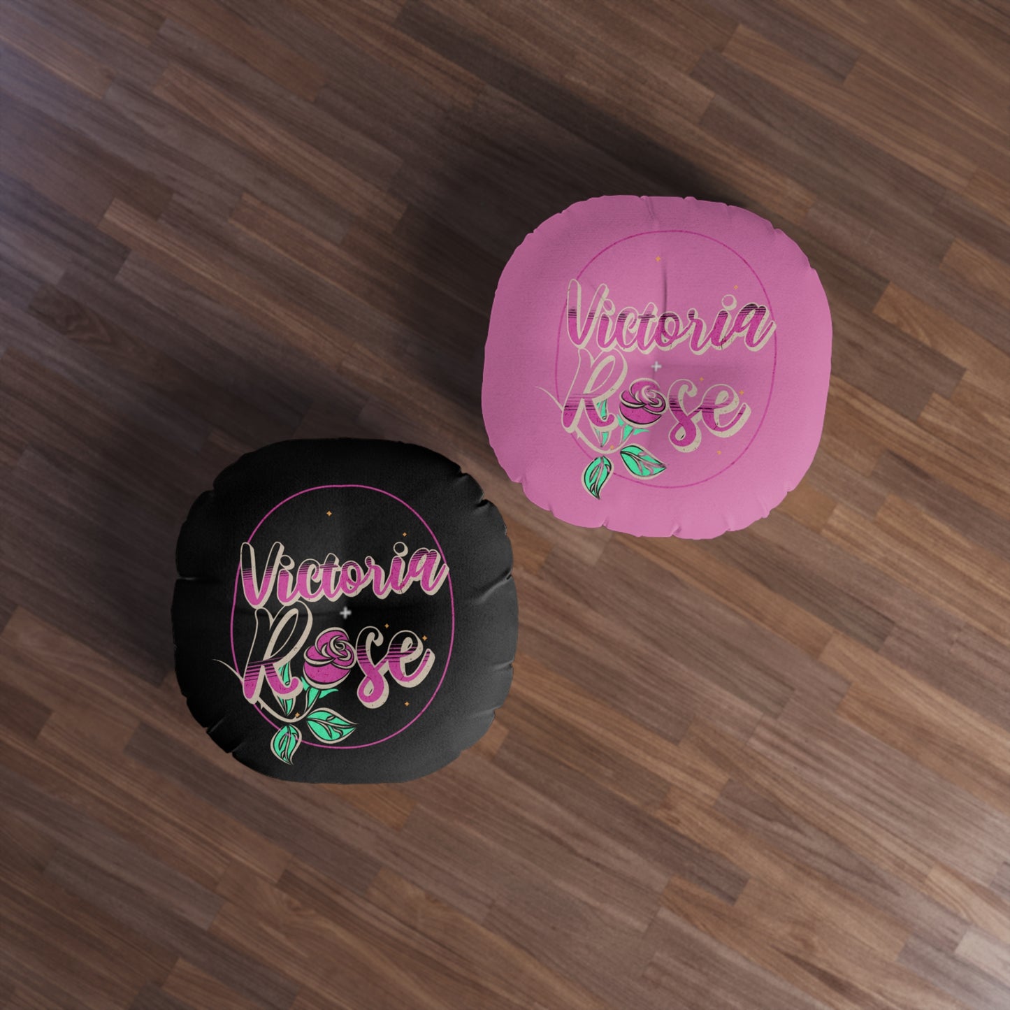 Victoria Rose Tufted Floor Pillow, Round