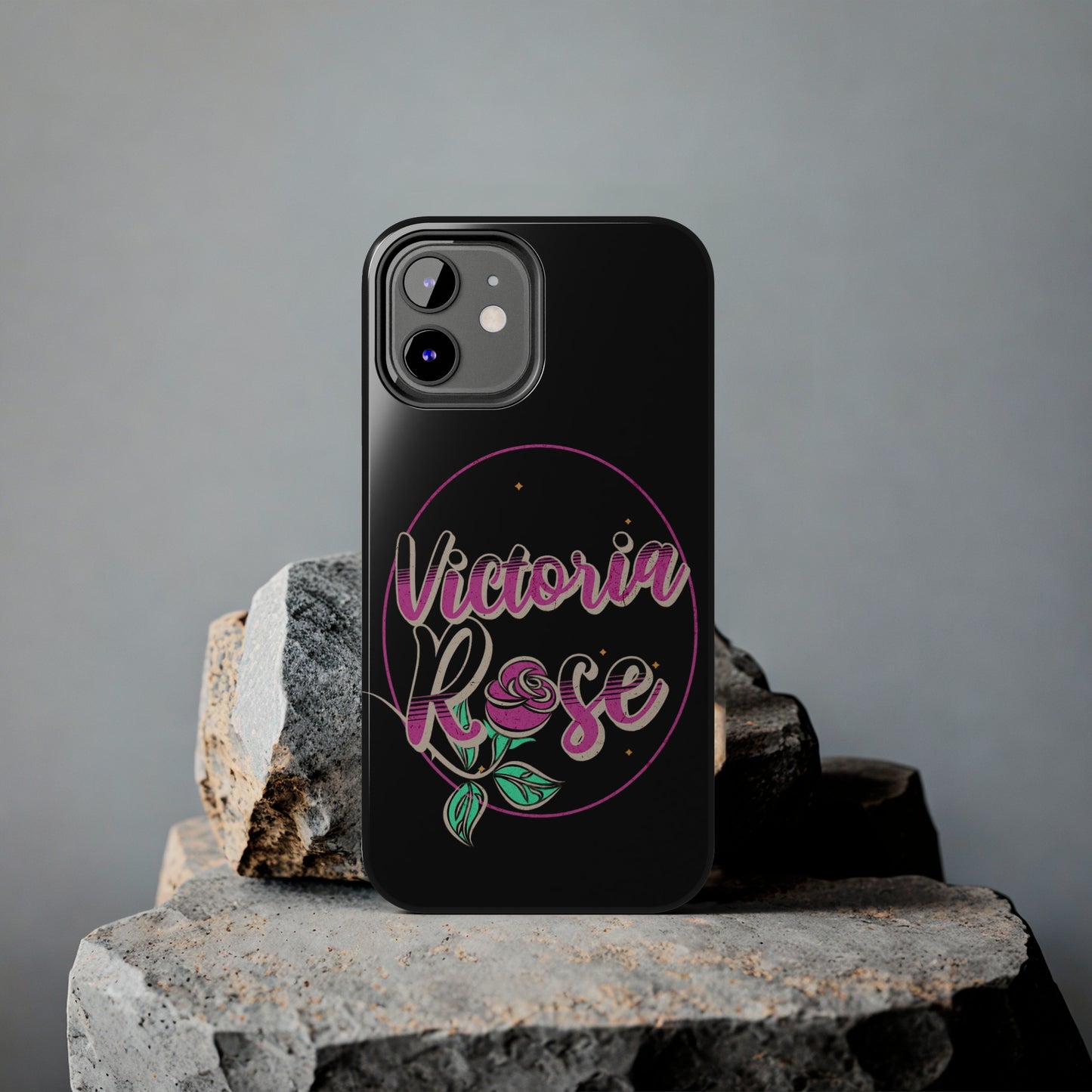 Victoria Rose Phone Case (Black)