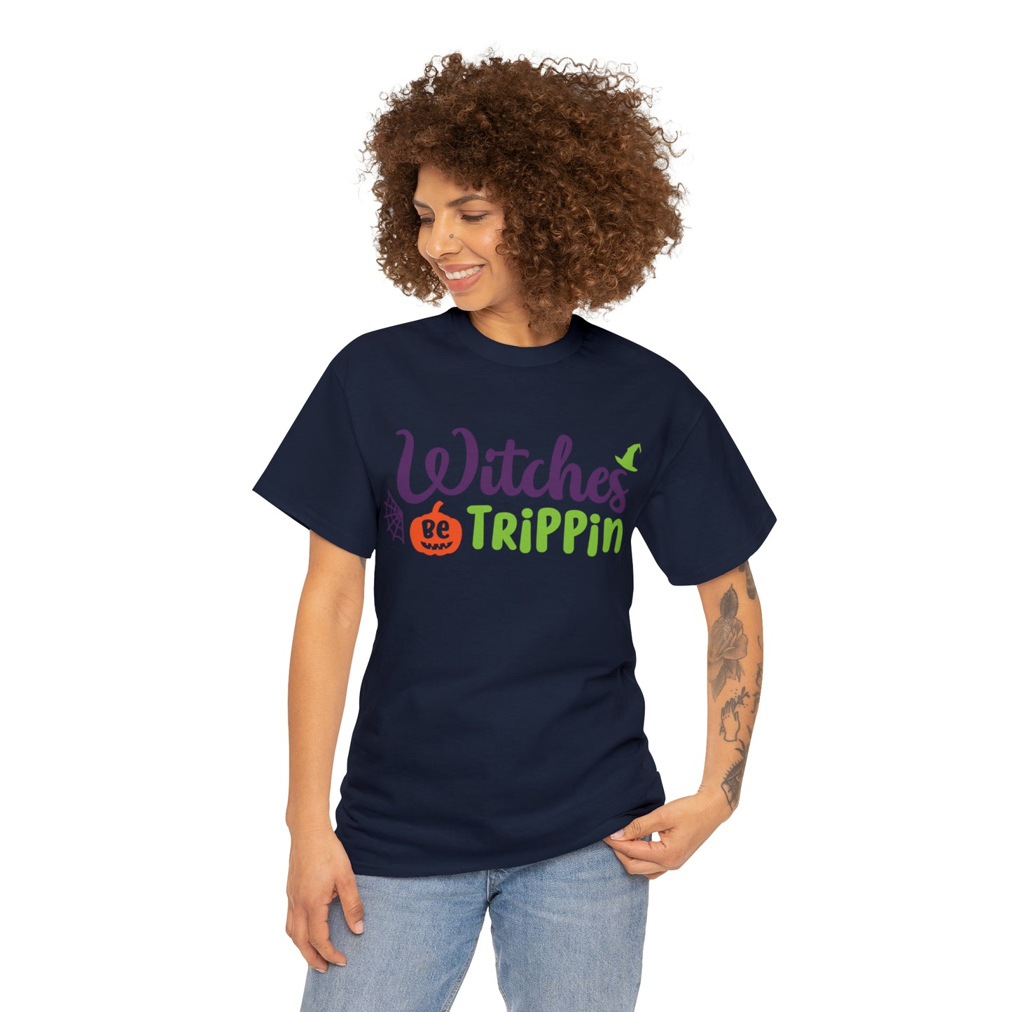 Witches be trippin Unisex Heavy Cotton Tee