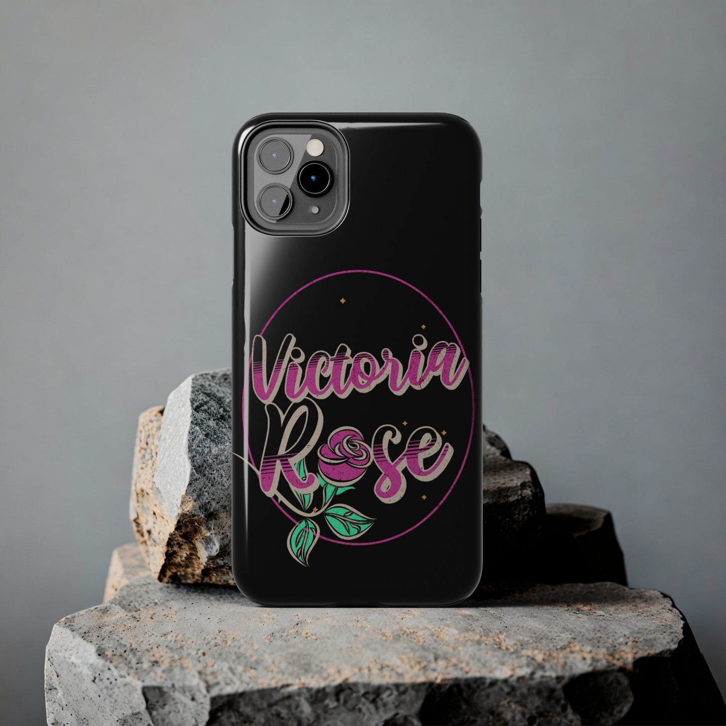 Victoria Rose Phone Case (Black)