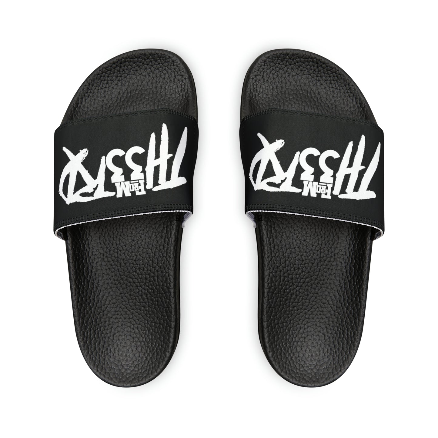 Fromth33rd Women's Slide Sandals Black/White