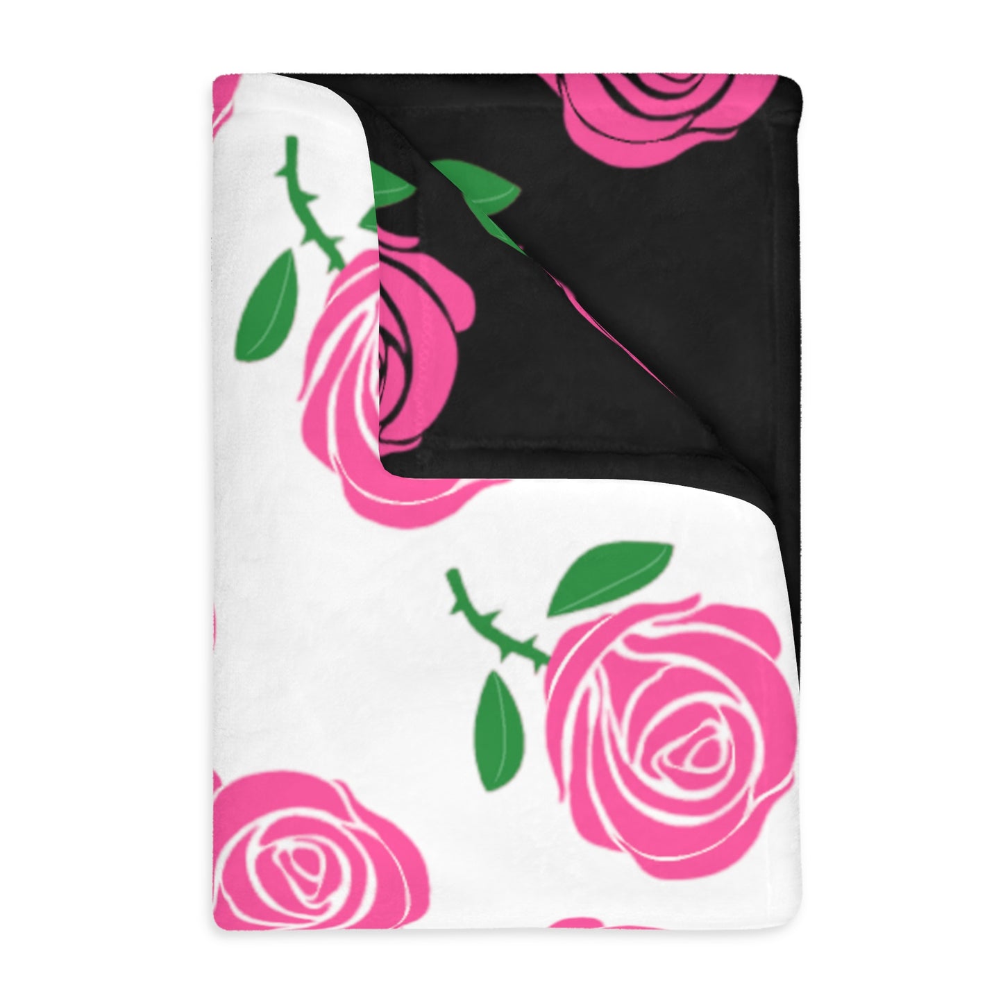 Victoria Rose (Roses everywhere) Velveteen Blanket (Two-sided print)