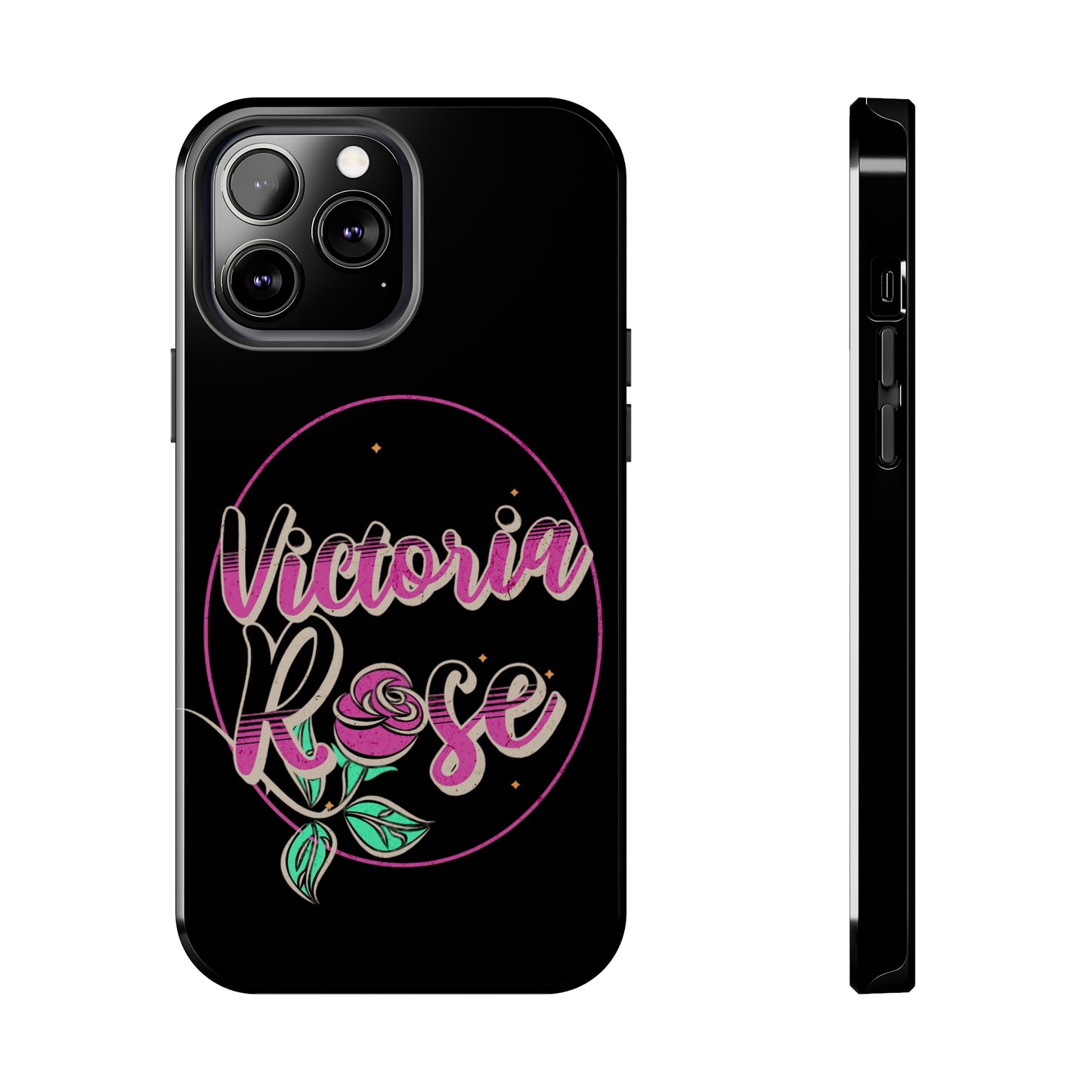 Victoria Rose Phone Case (Black)