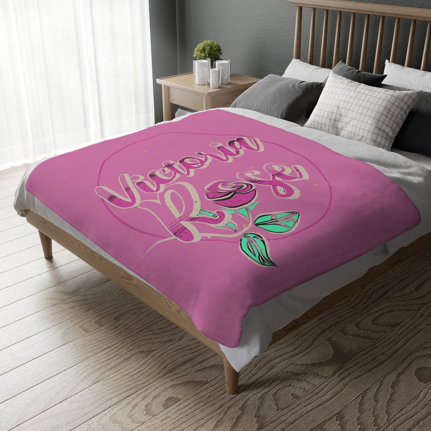 Victoria Rose Blanket (Two-sided print)