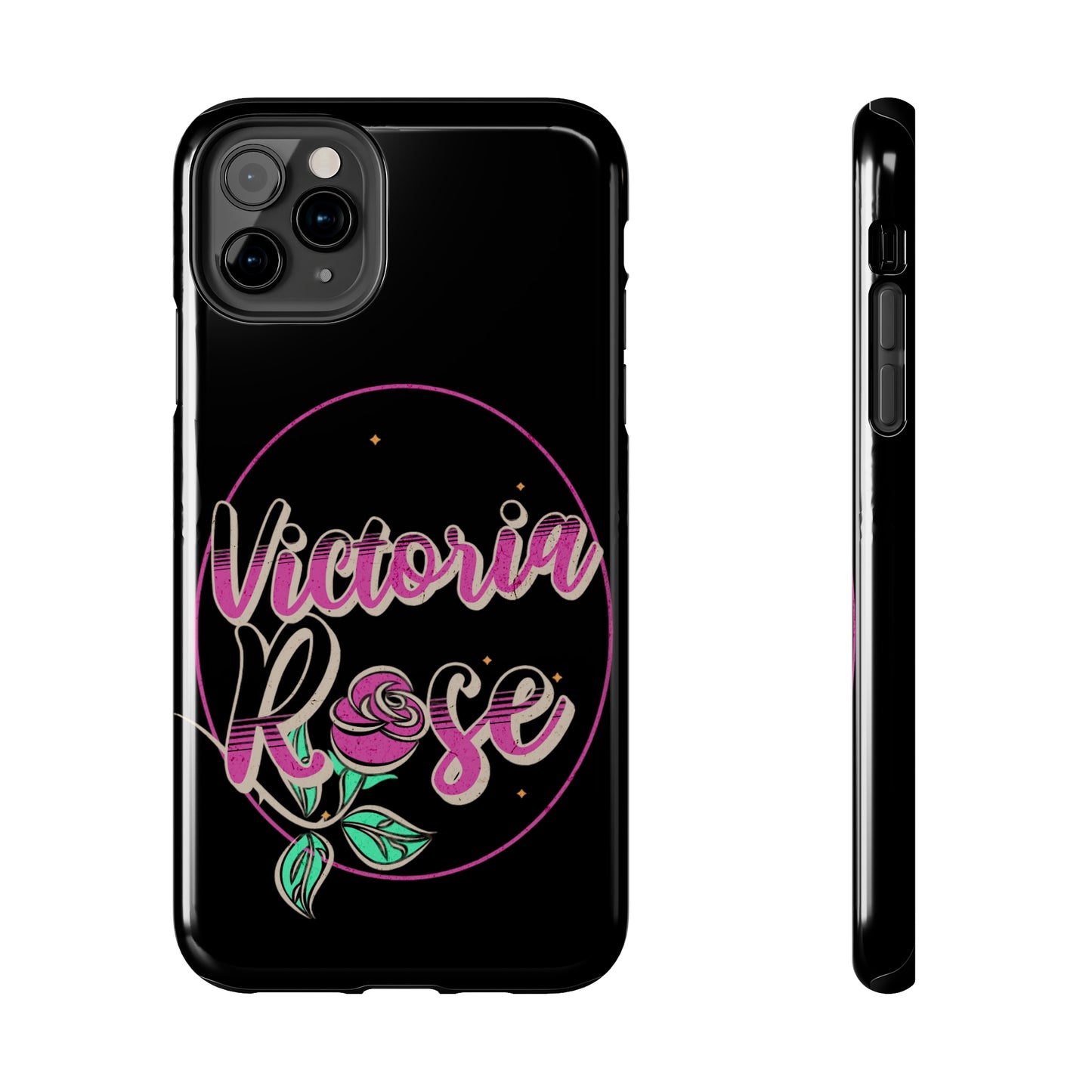 Victoria Rose Phone Case (Black)