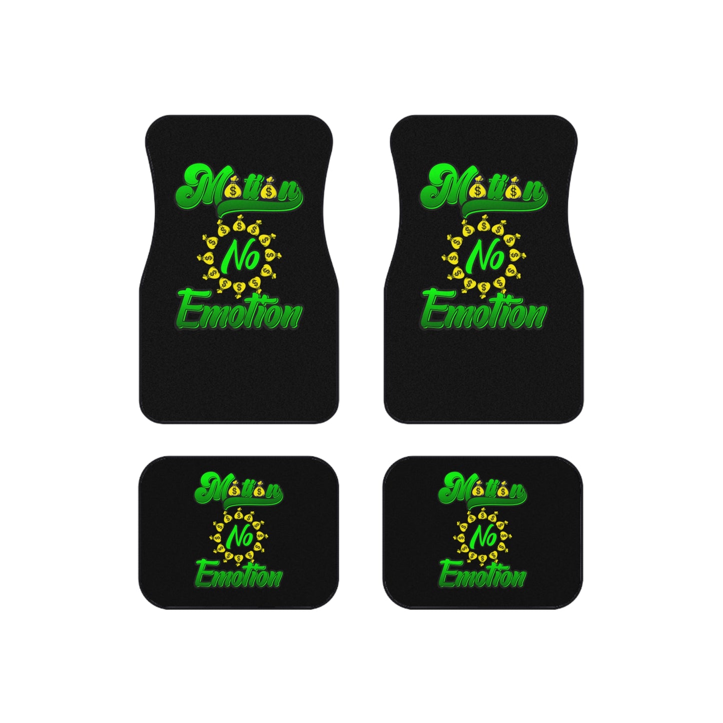 Motion No Emotion Car Mats (Set of 4)