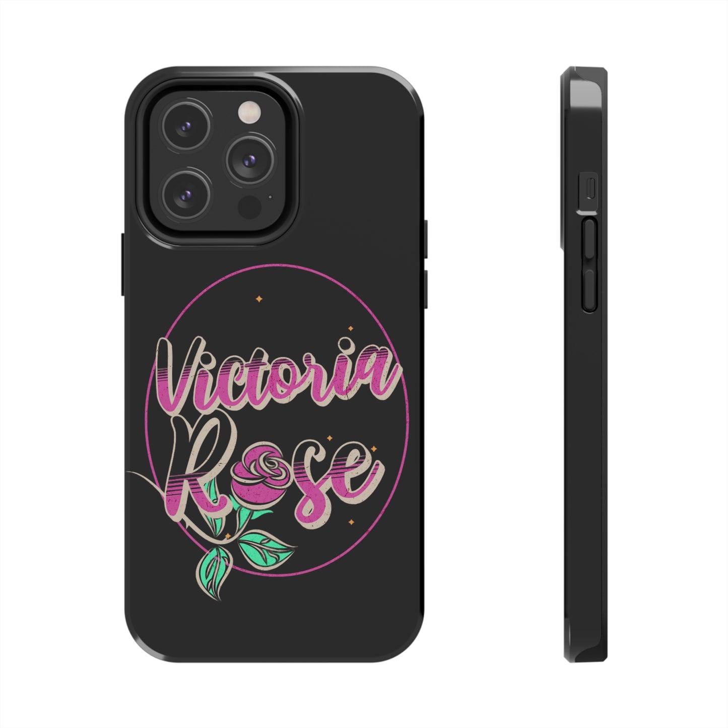 Victoria Rose Phone Case (Black)