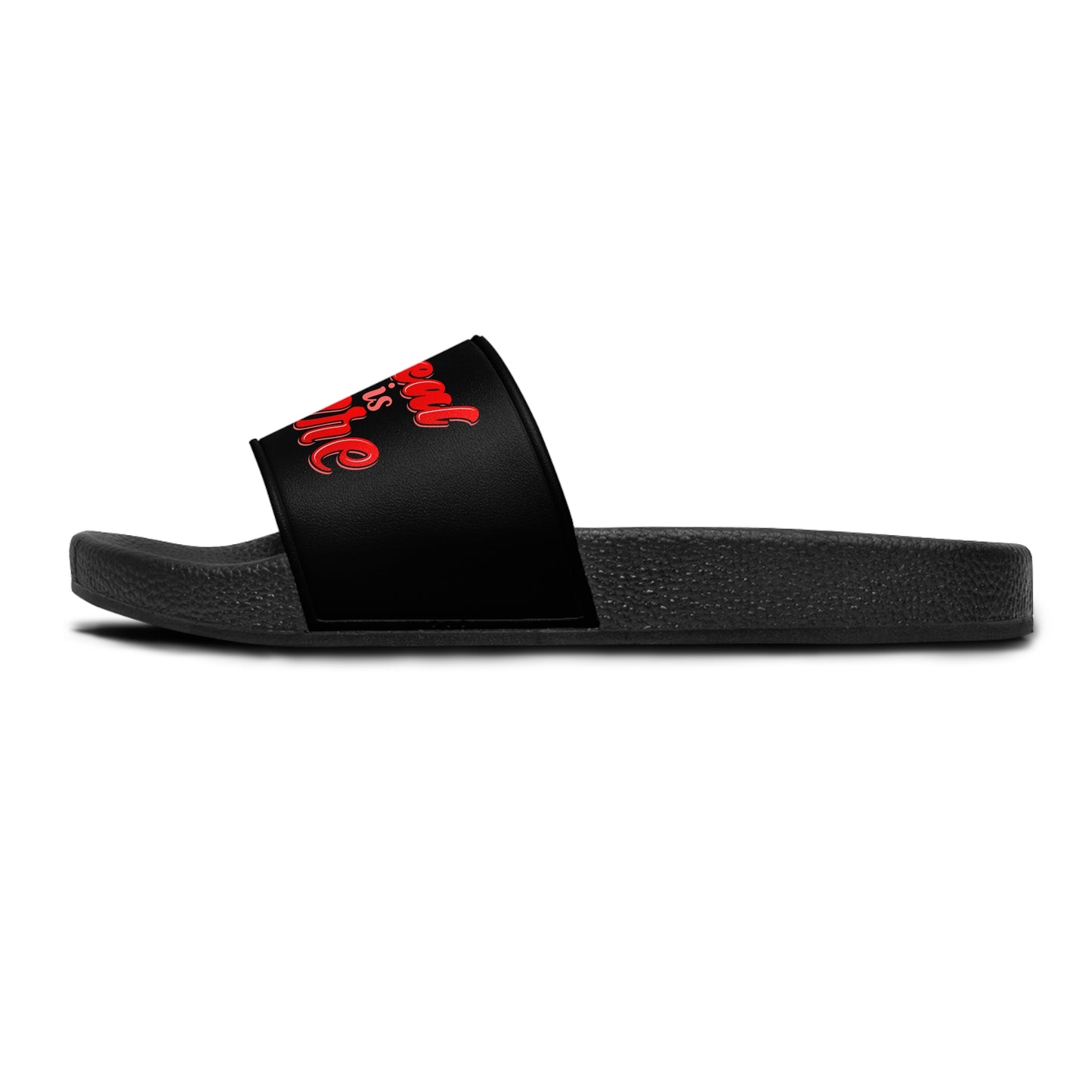 Real is rare Women's Slide Sandals (black)