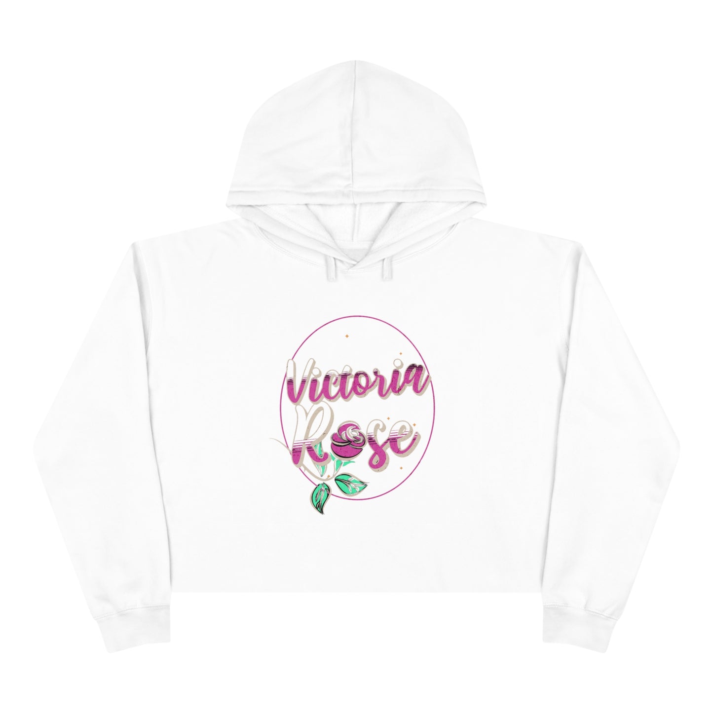 Victoria Rose Crop Hoodie