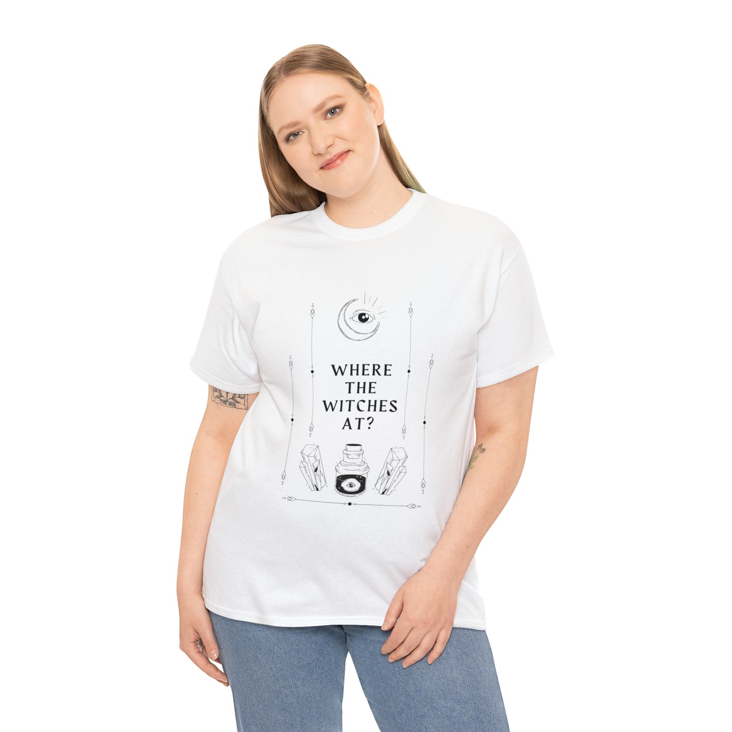 Where the witches at? Heavy Cotton Tee