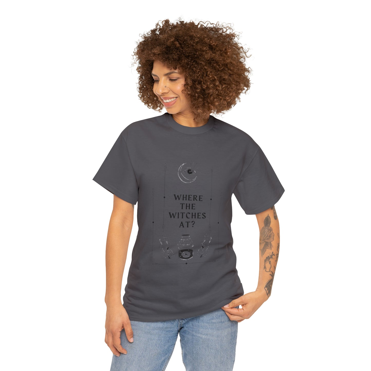 Where the witches at? Heavy Cotton Tee