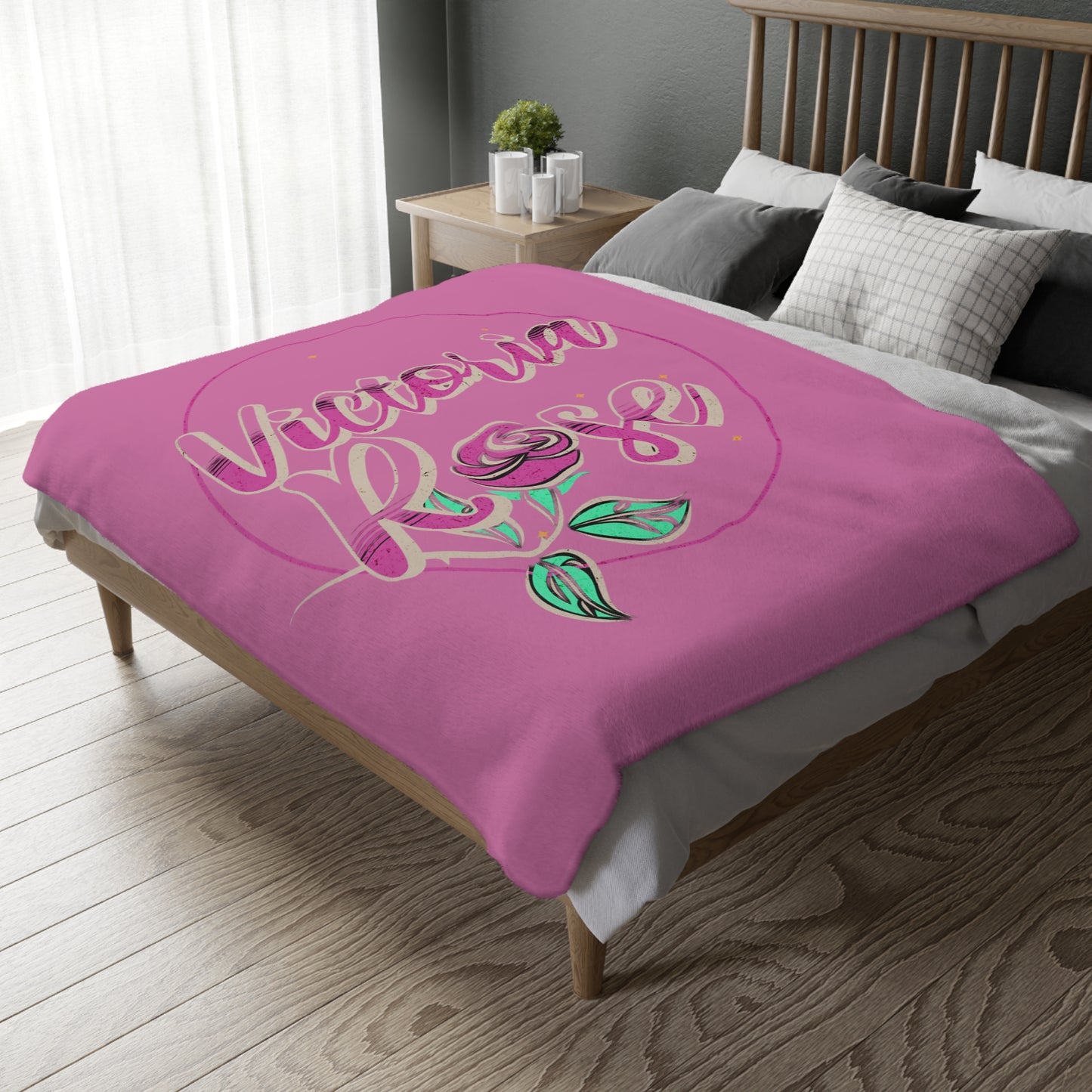 Victoria Rose Blanket (Two-sided print)
